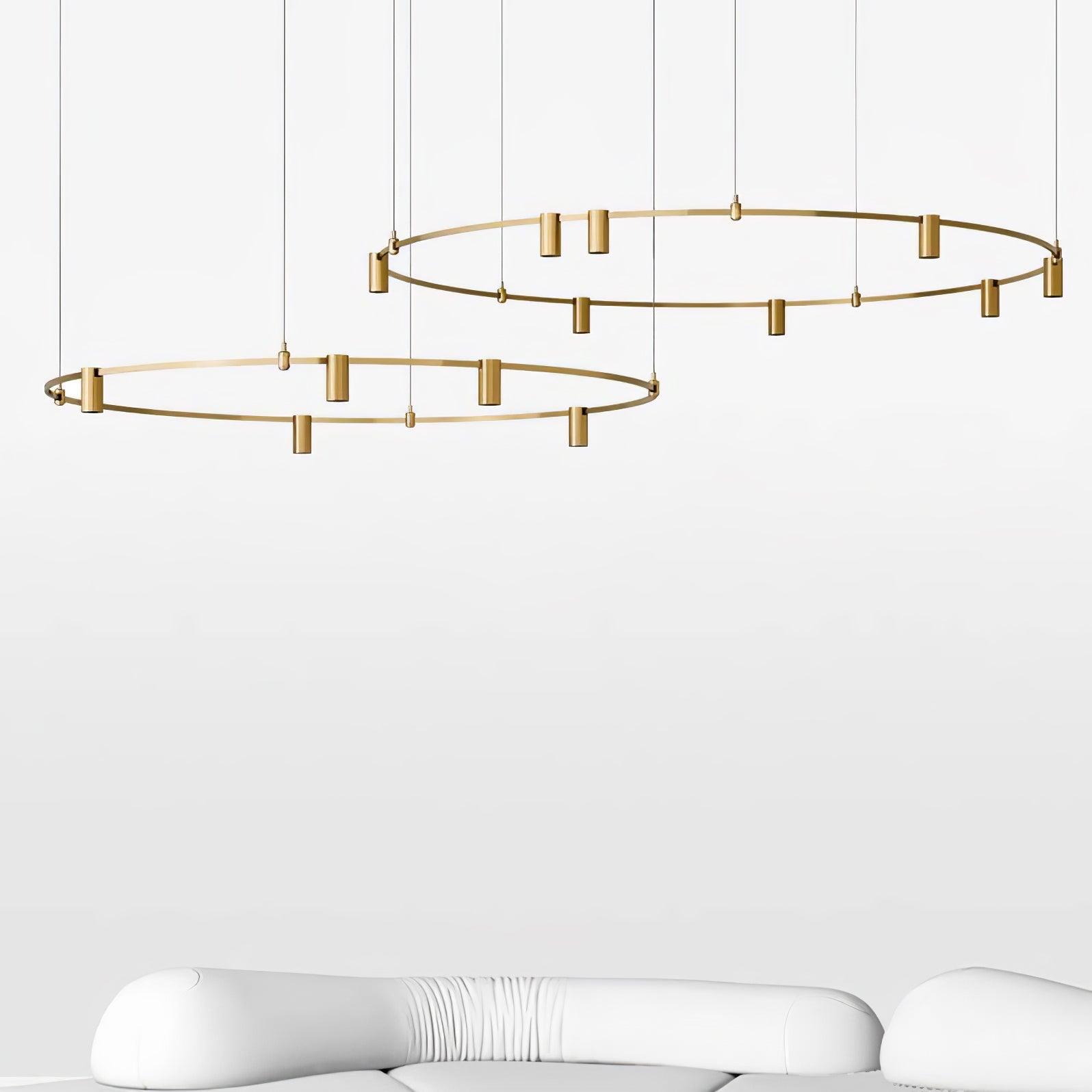Ivrinir Ringed Brass Pendant Lamp - Letslighting