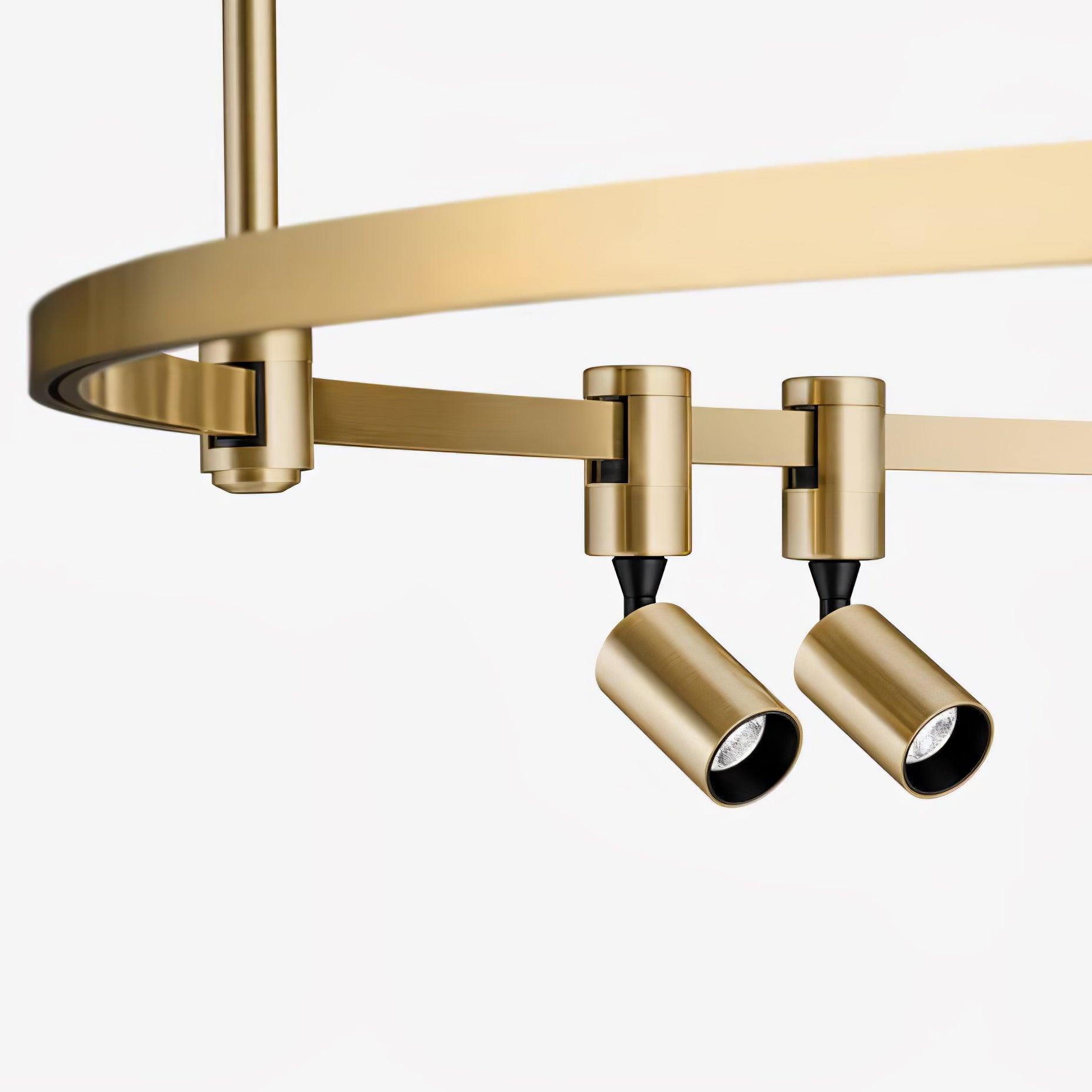 Ivrinir Ringed Brass Pendant Lamp - Letslighting