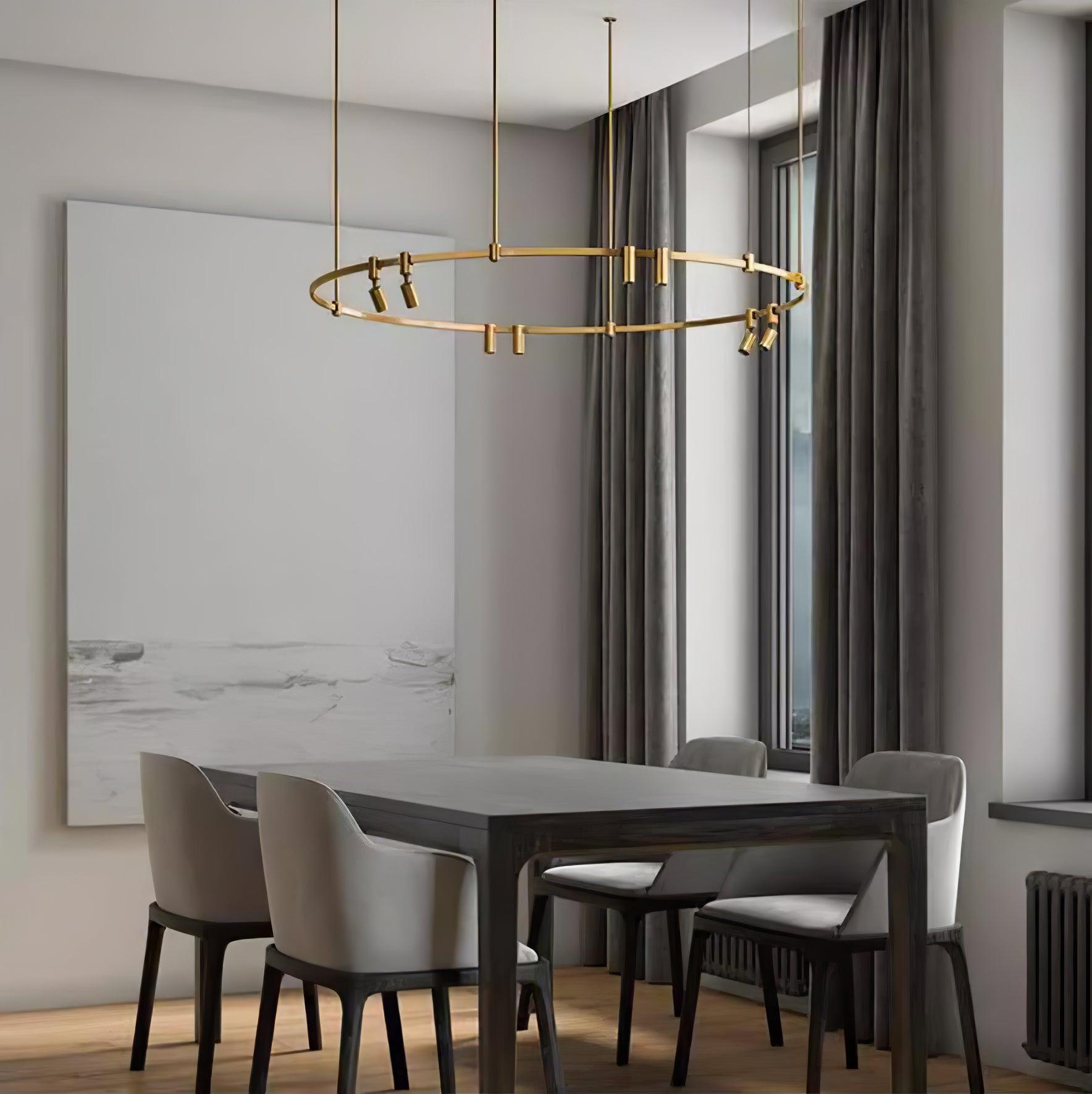 Ivrinir Ringed Brass Pendant Lamp - Letslighting