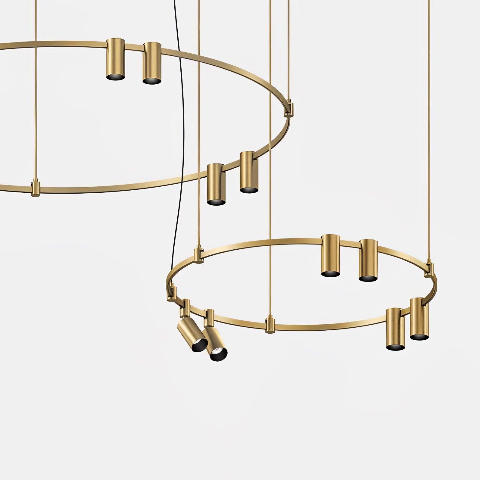 Ivrinir Ringed Brass Pendant Lamp - Letslighting