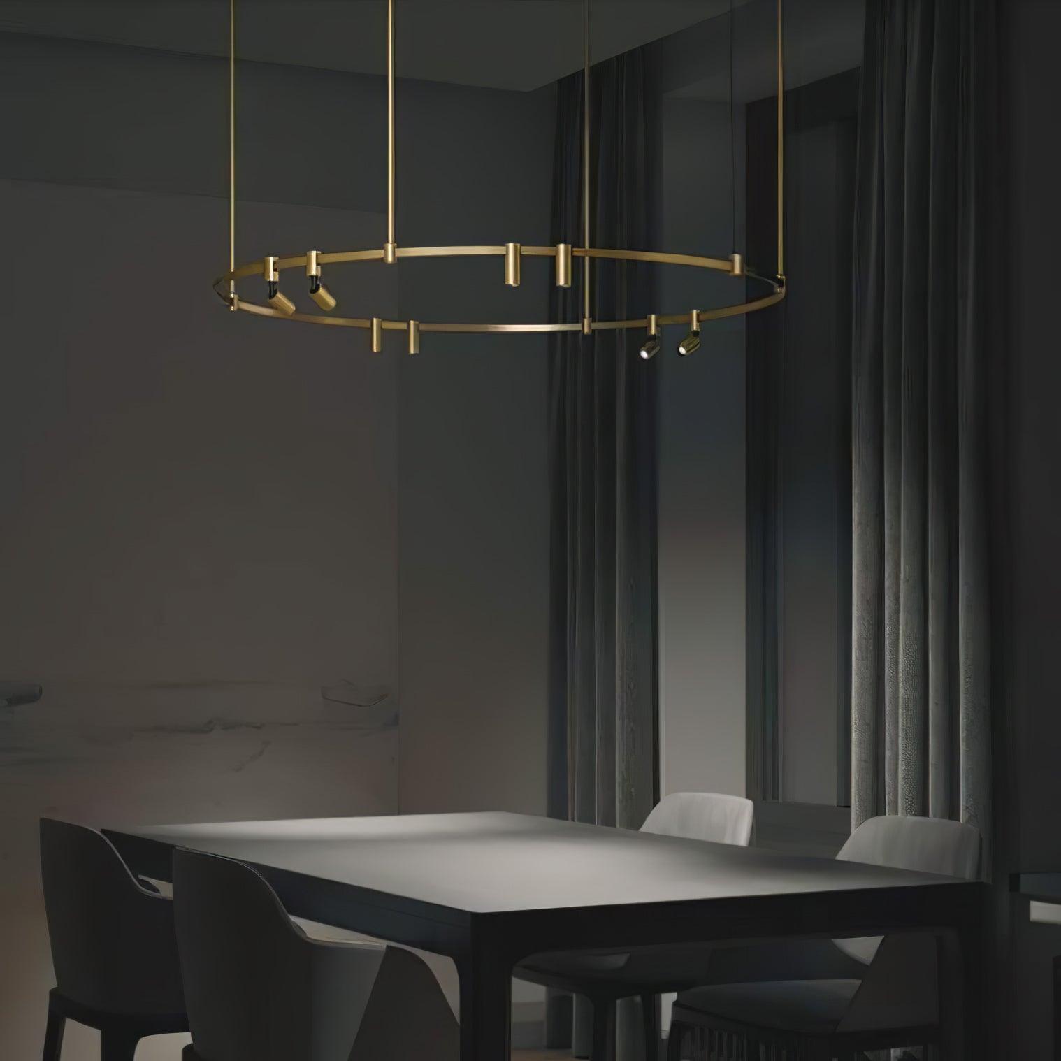 Ivrinir Ringed Brass Pendant Lamp - Letslighting