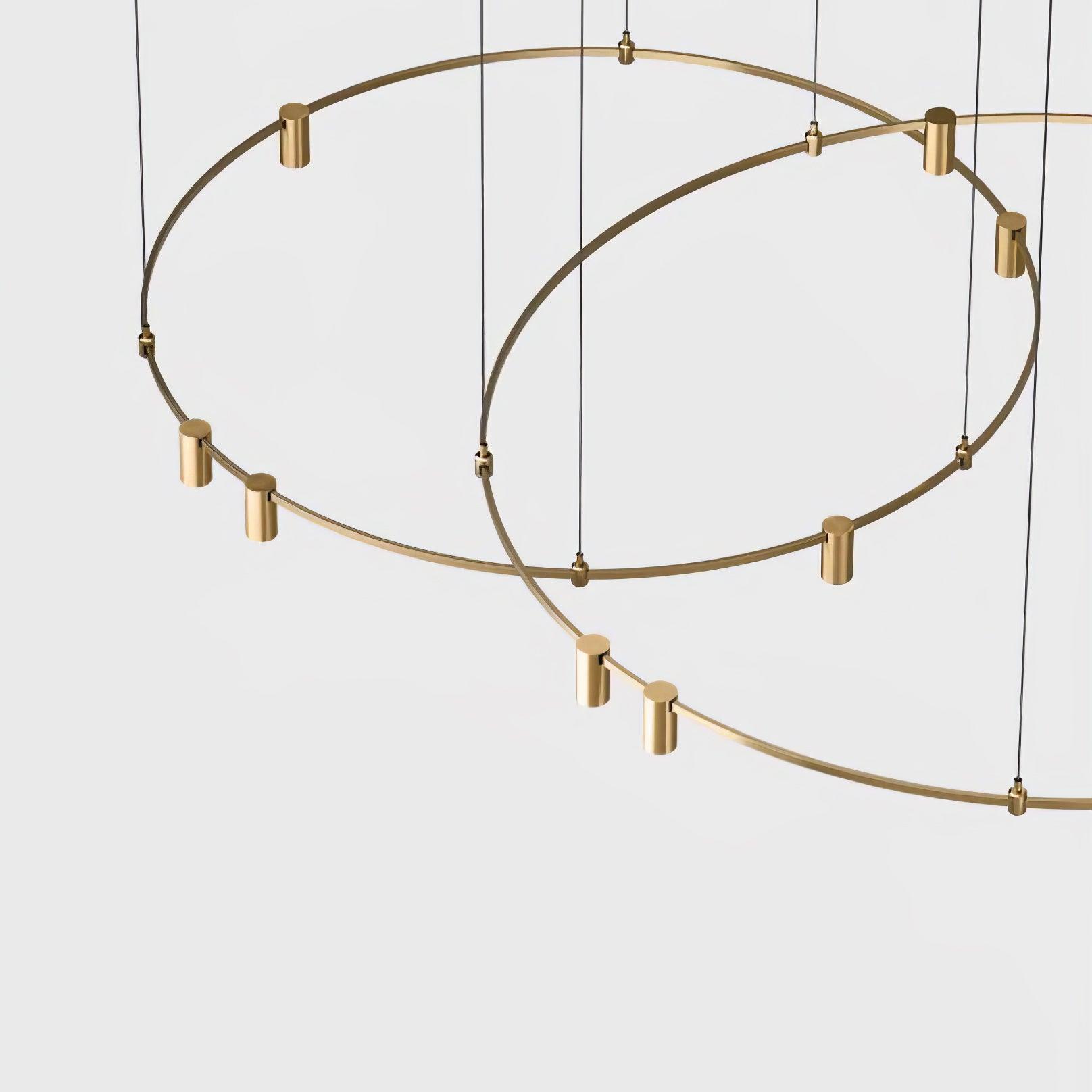 Ivrinir Ringed Brass Pendant Lamp - Letslighting