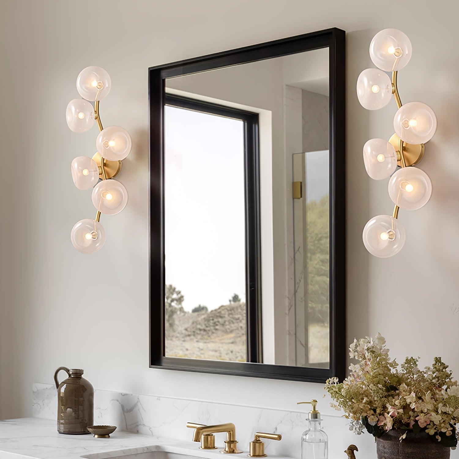 Hunter Wall Lamp Vine Nordic Art Glass - Letslighting
