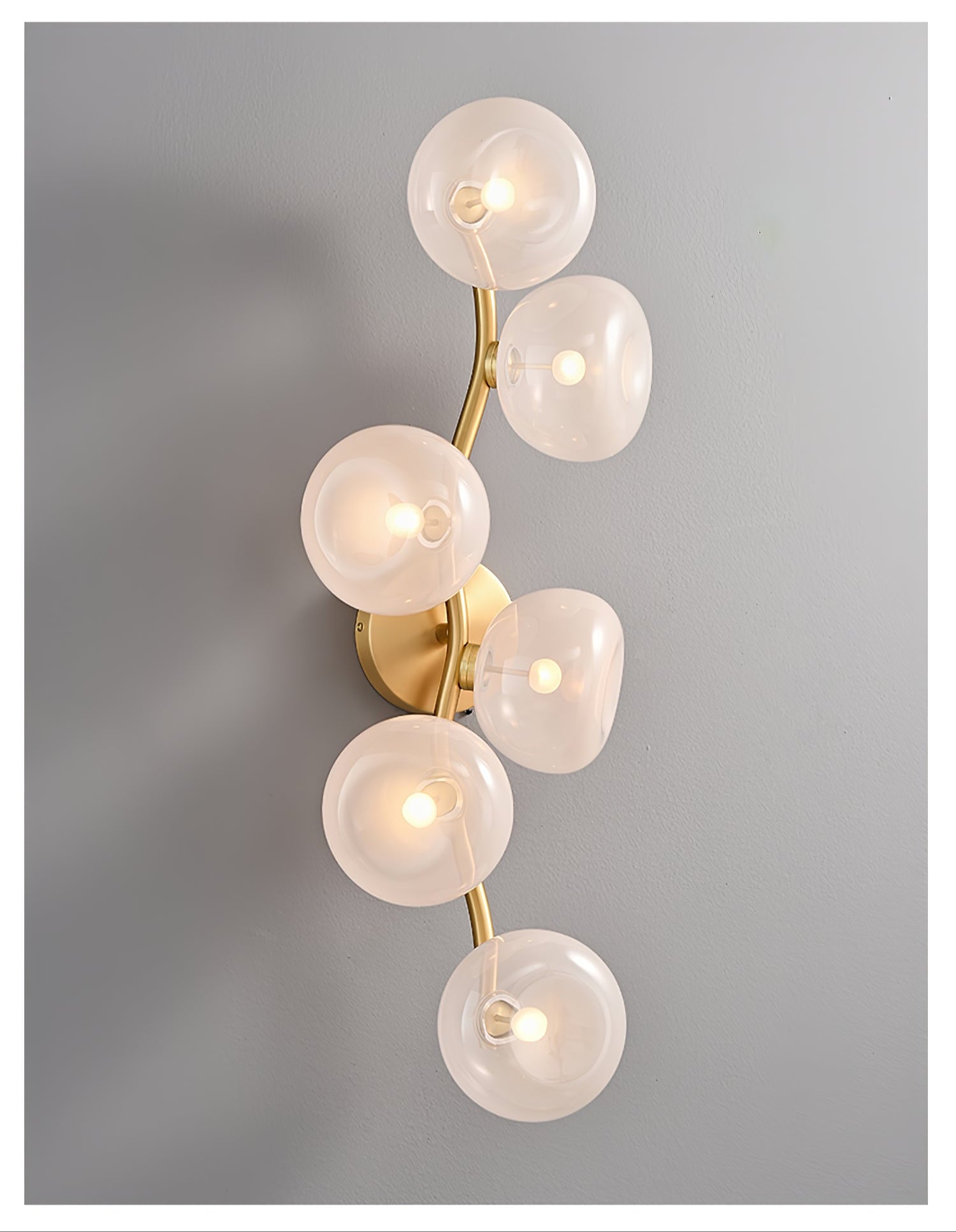 Hunter Wall Lamp Vine Nordic Art Glass - Letslighting