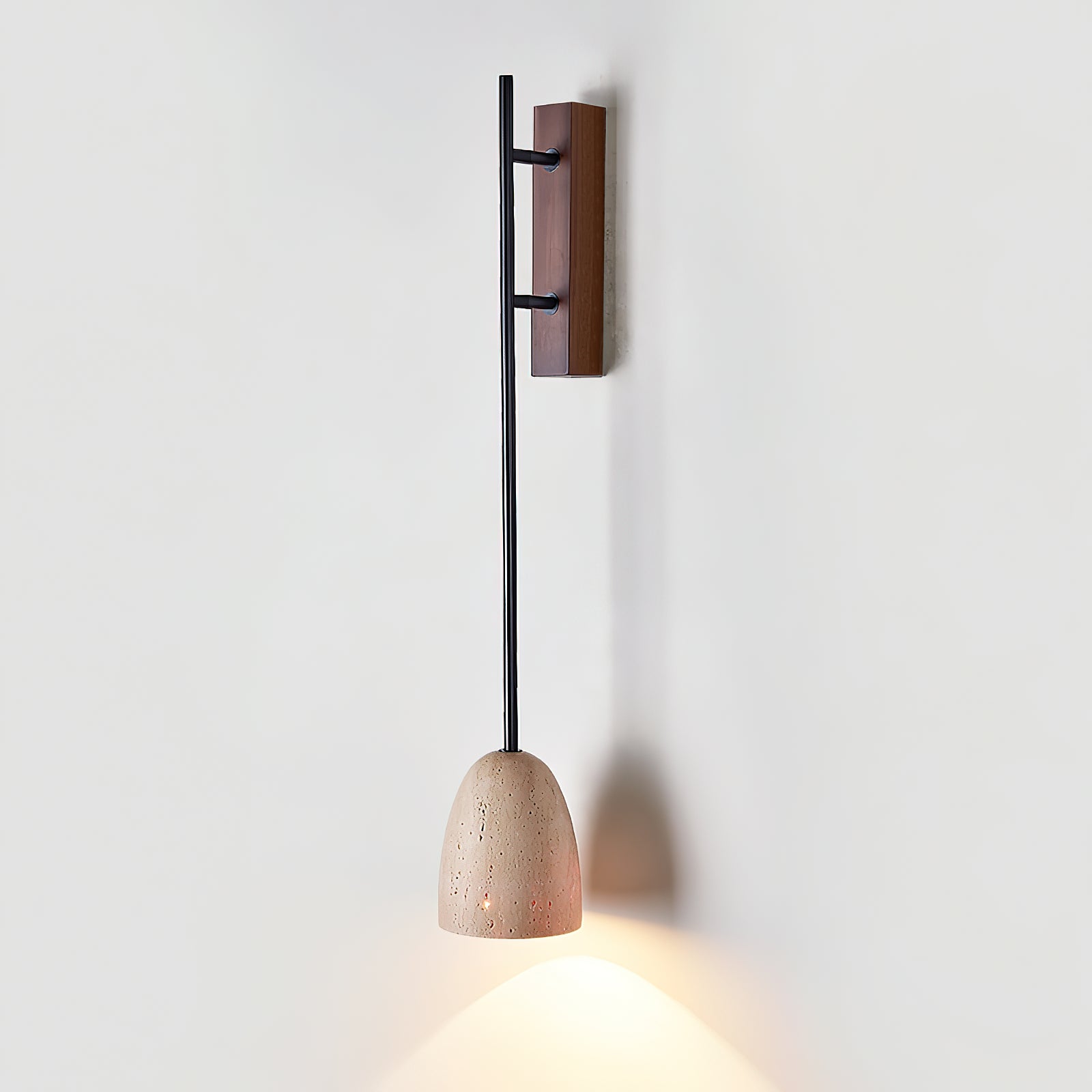 Kvennuvyo Modern Minimalist Walnut Wood Wall Lamp - Letslighting