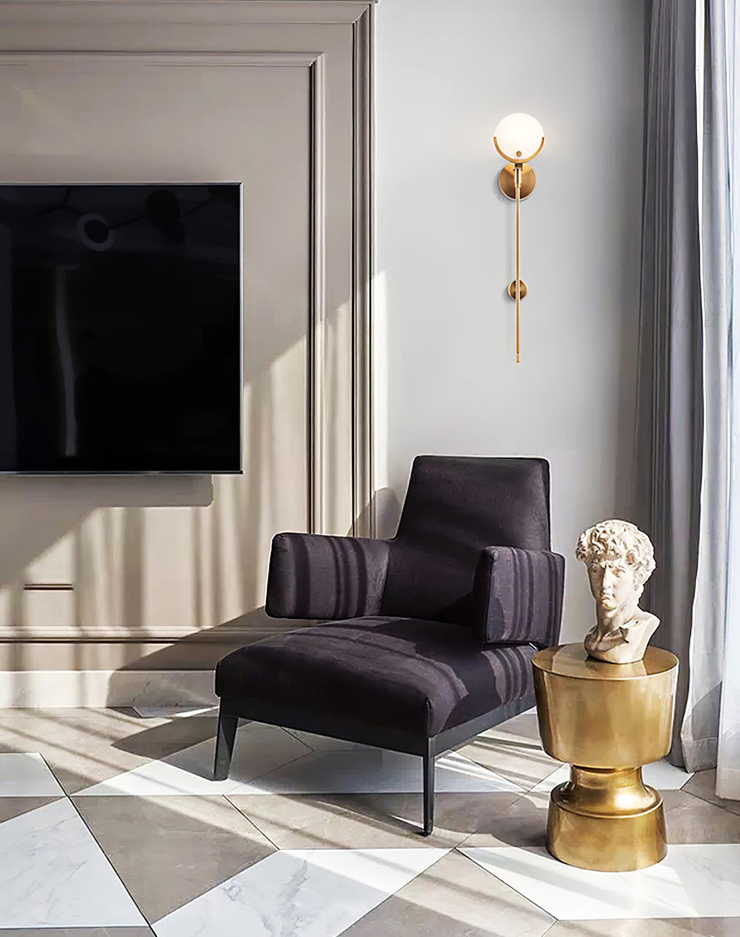 Zavarara Sphere Alabaster Wall Light - Letslighting