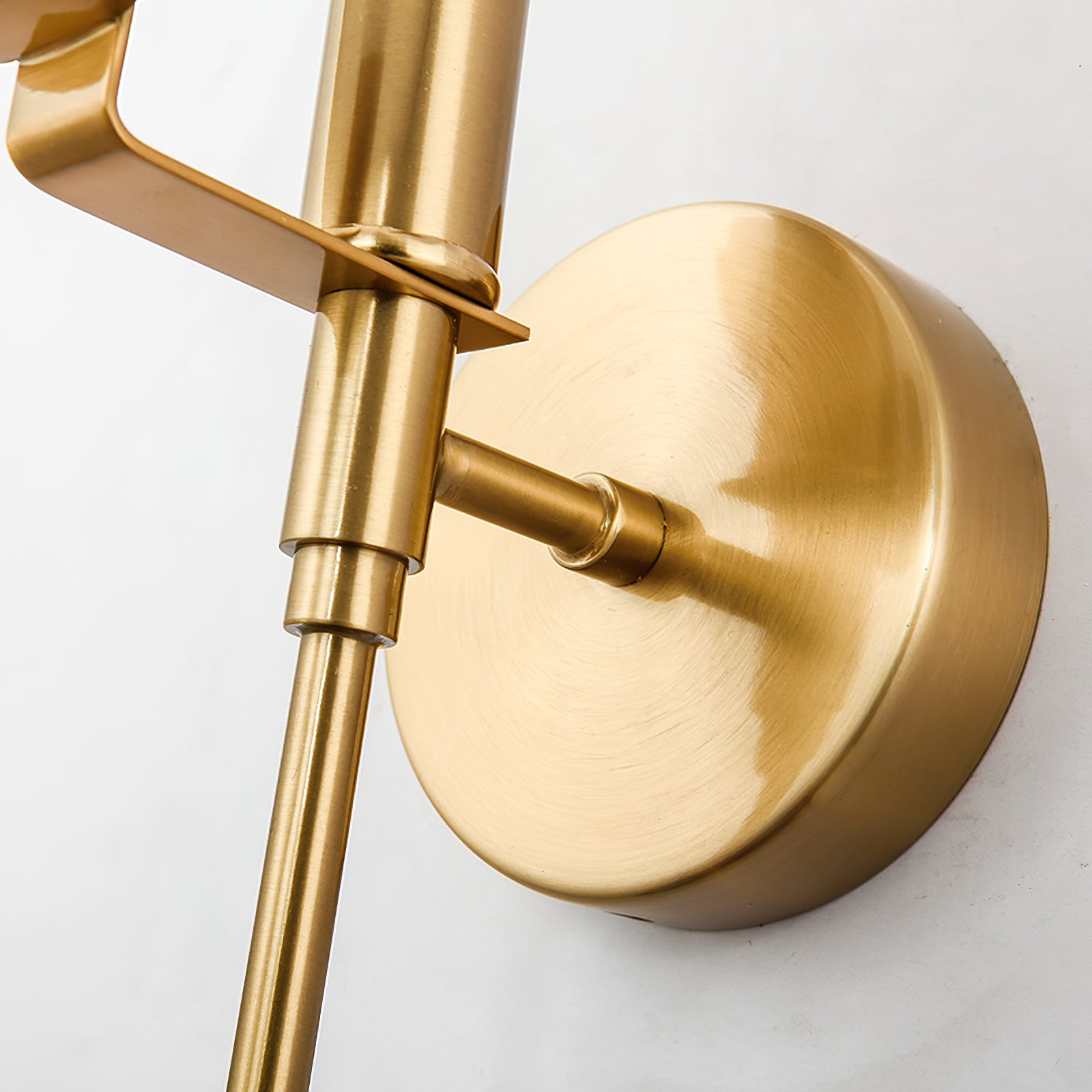 Kristy Brass Sconce Alabaster