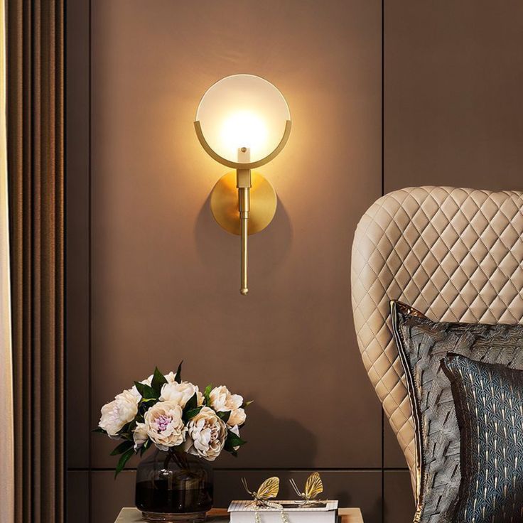 Kristy Brass Sconce Alabaster
