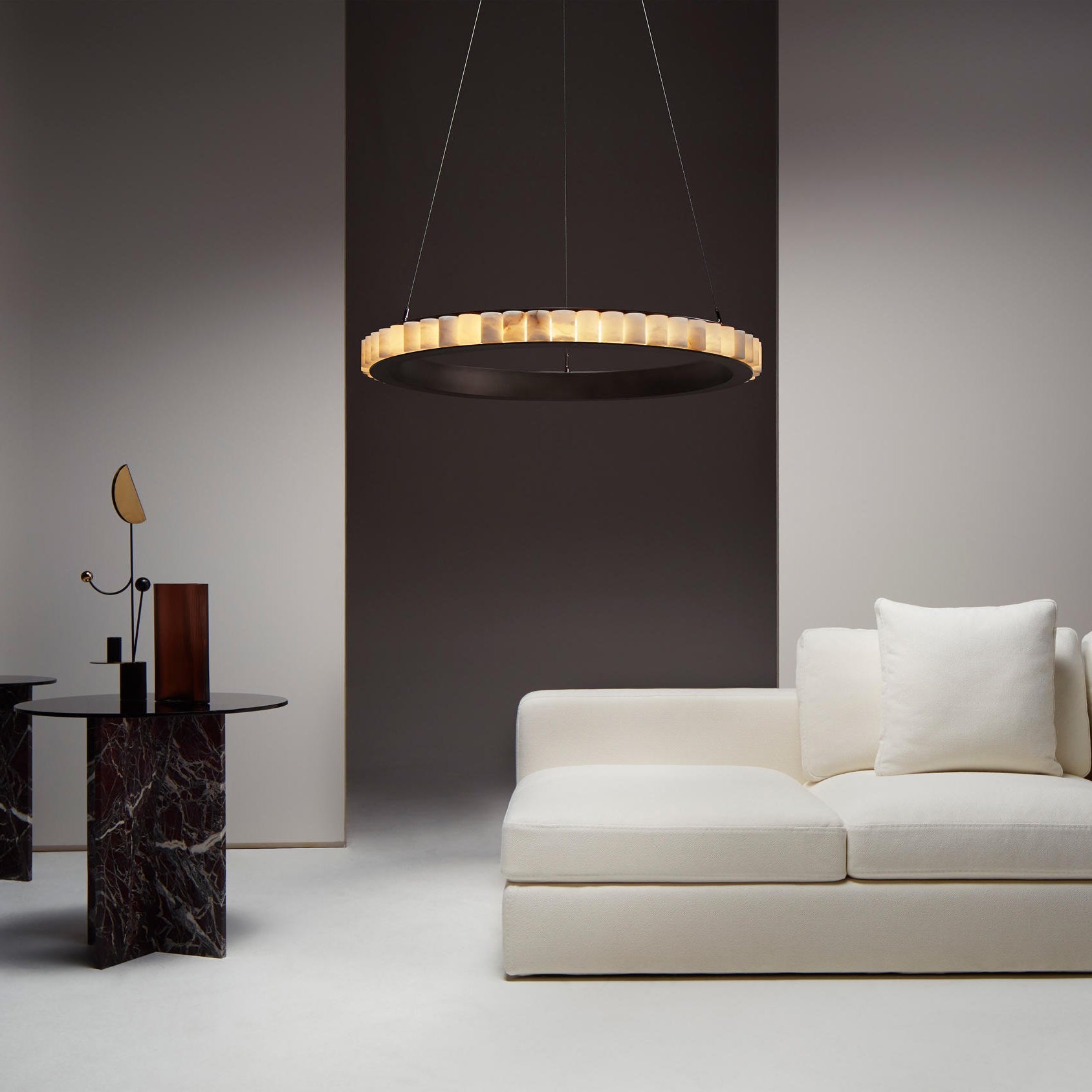 Sifuvyh Postmodern Luxury Stainless Alabaster Chandelier - Letslighting