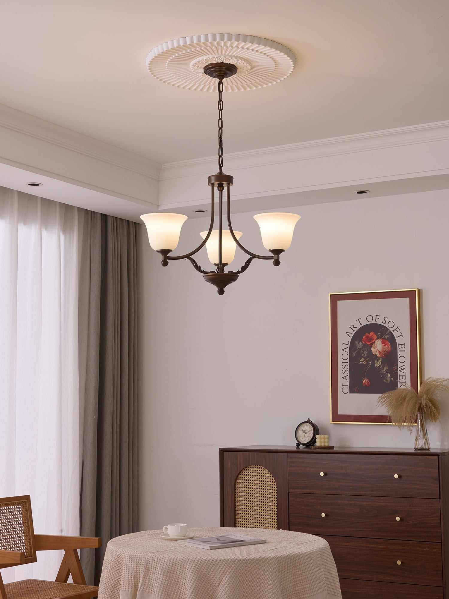 Elorira Traditional Elegance Bloom Glass Chandelier - Letslighting