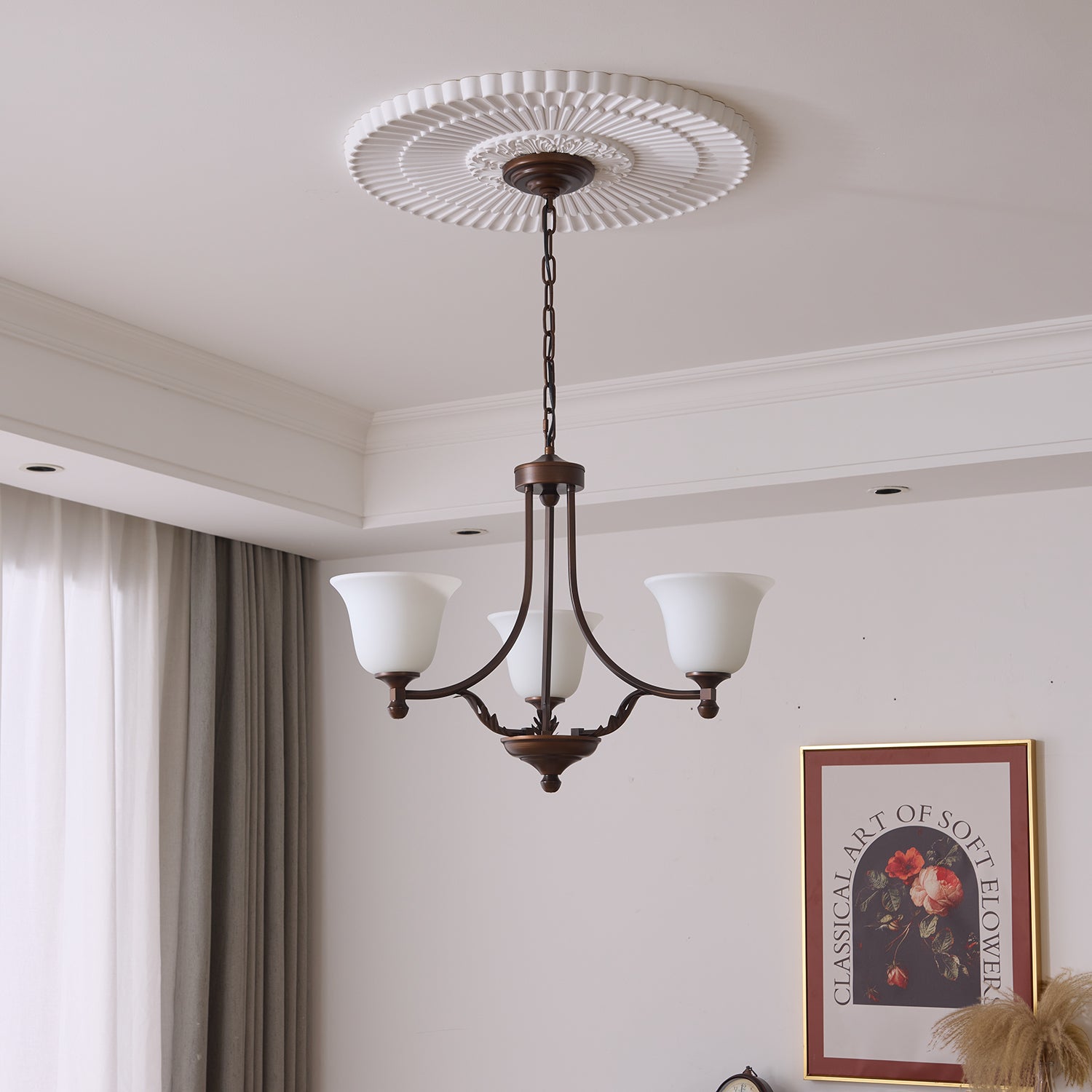 Elorira Traditional Elegance Bloom Glass Chandelier - Letslighting