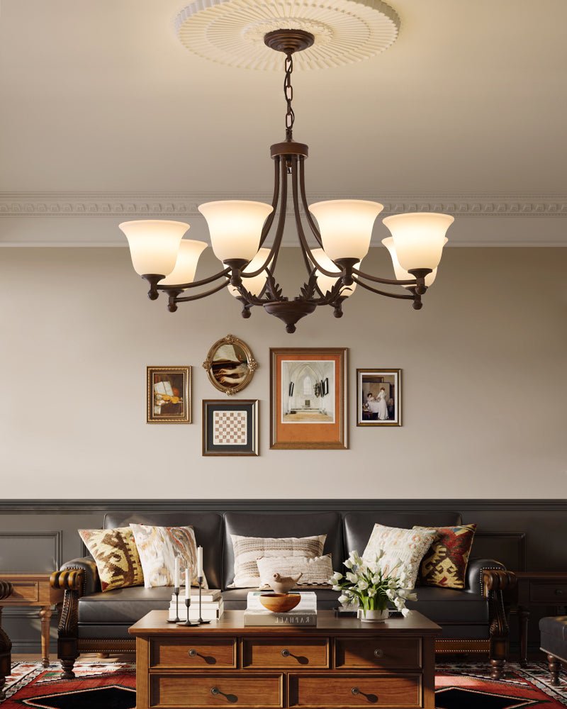 Elorira Traditional Elegance Bloom Glass Chandelier - Letslighting