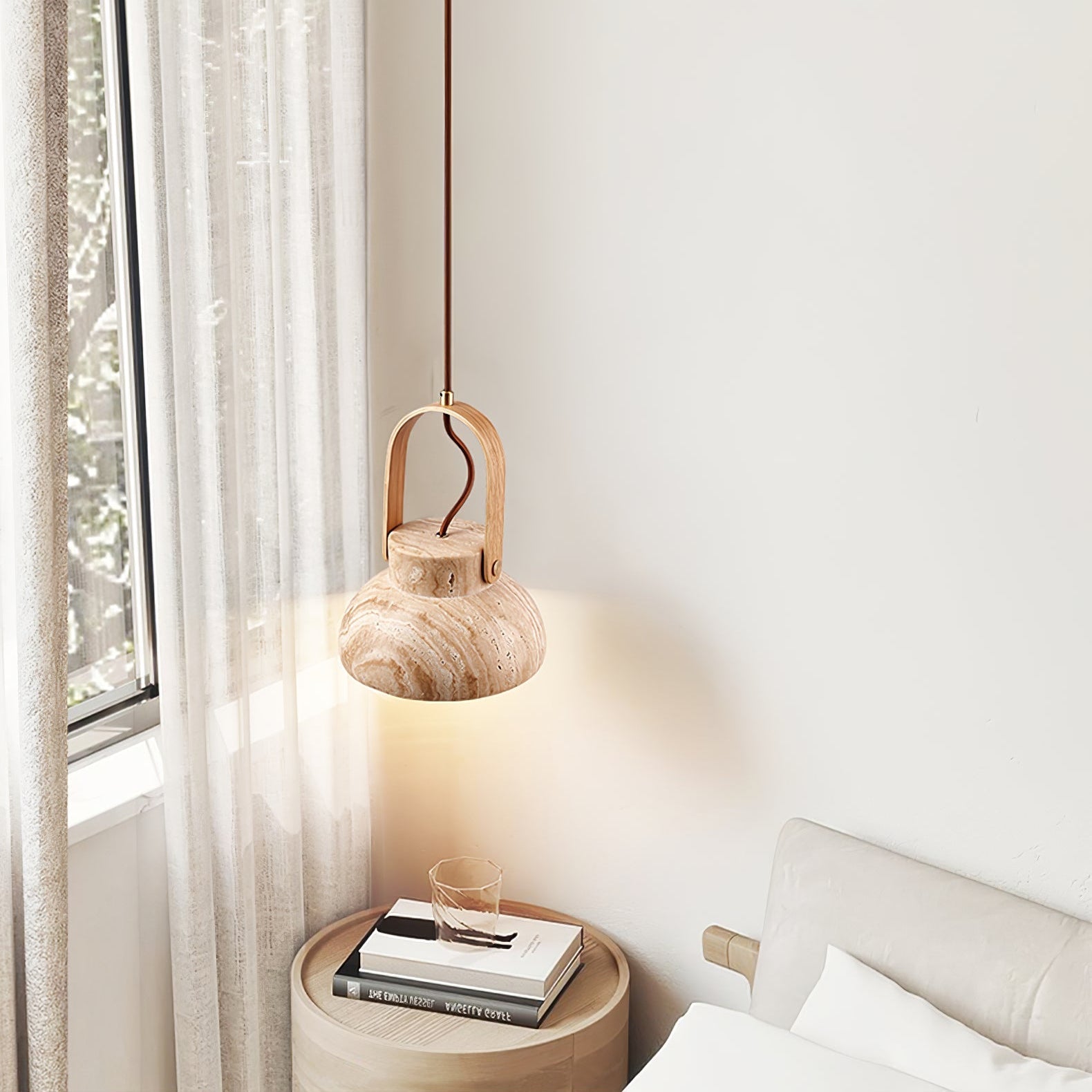 Aveline Travertine Pendant Light - Letslighting