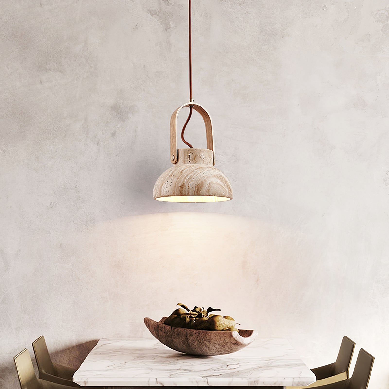 Aveline Travertine Pendant Light - Letslighting