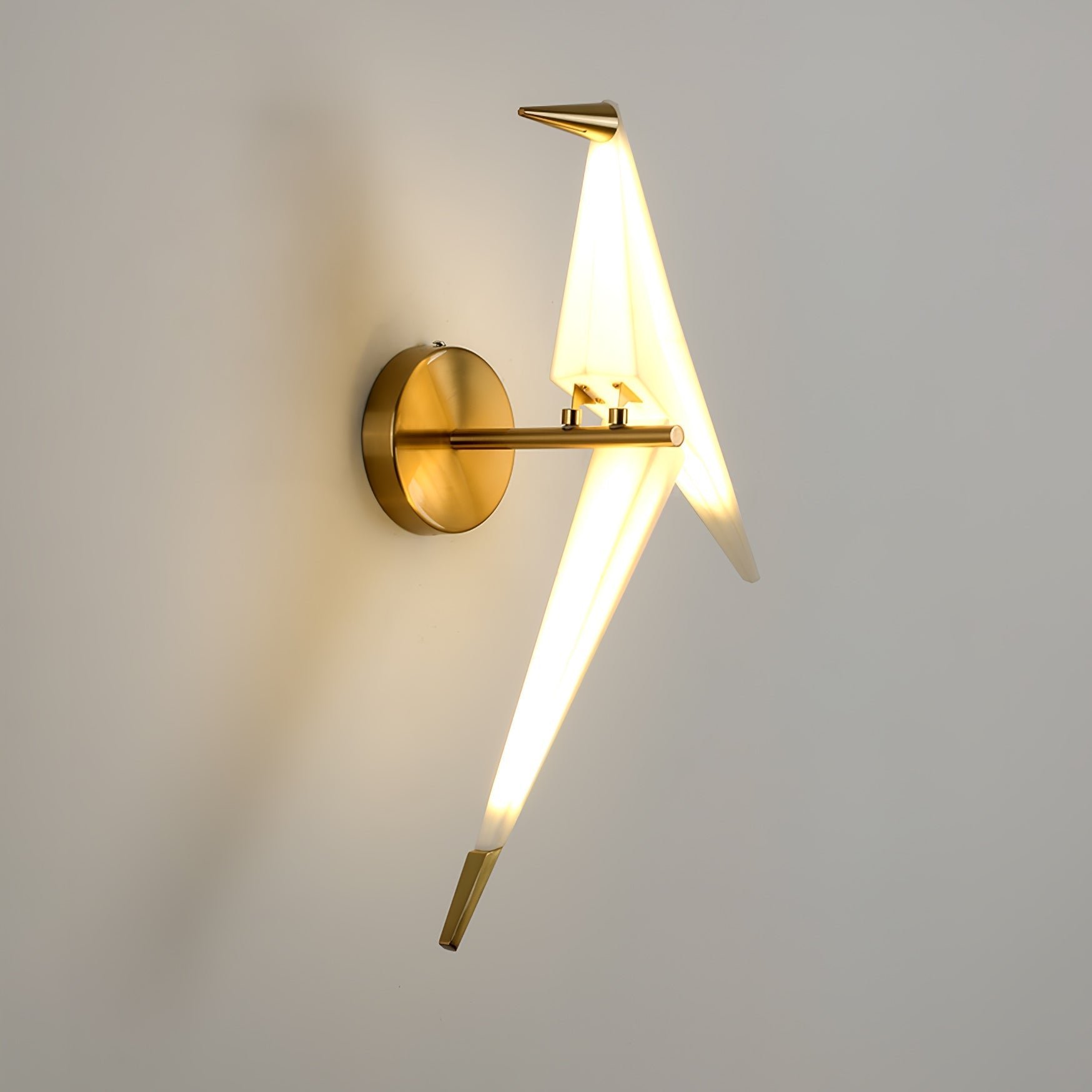 Cunorara Nordic Art Paper Crane Wall Lamp - Letslighting
