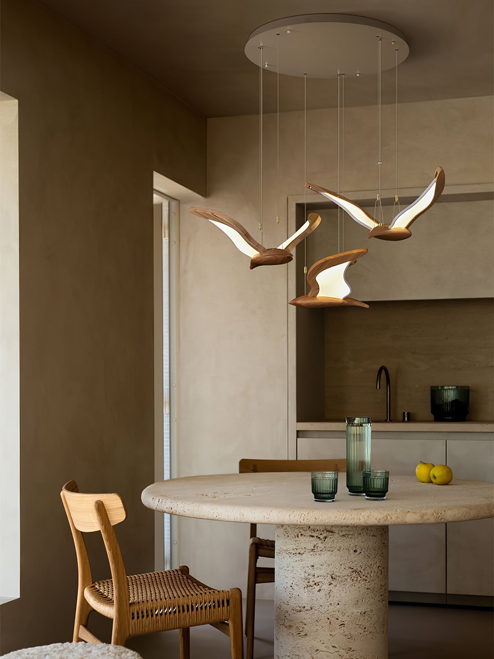 Lyvynia Organic Wood Pendant Light - Letslighting