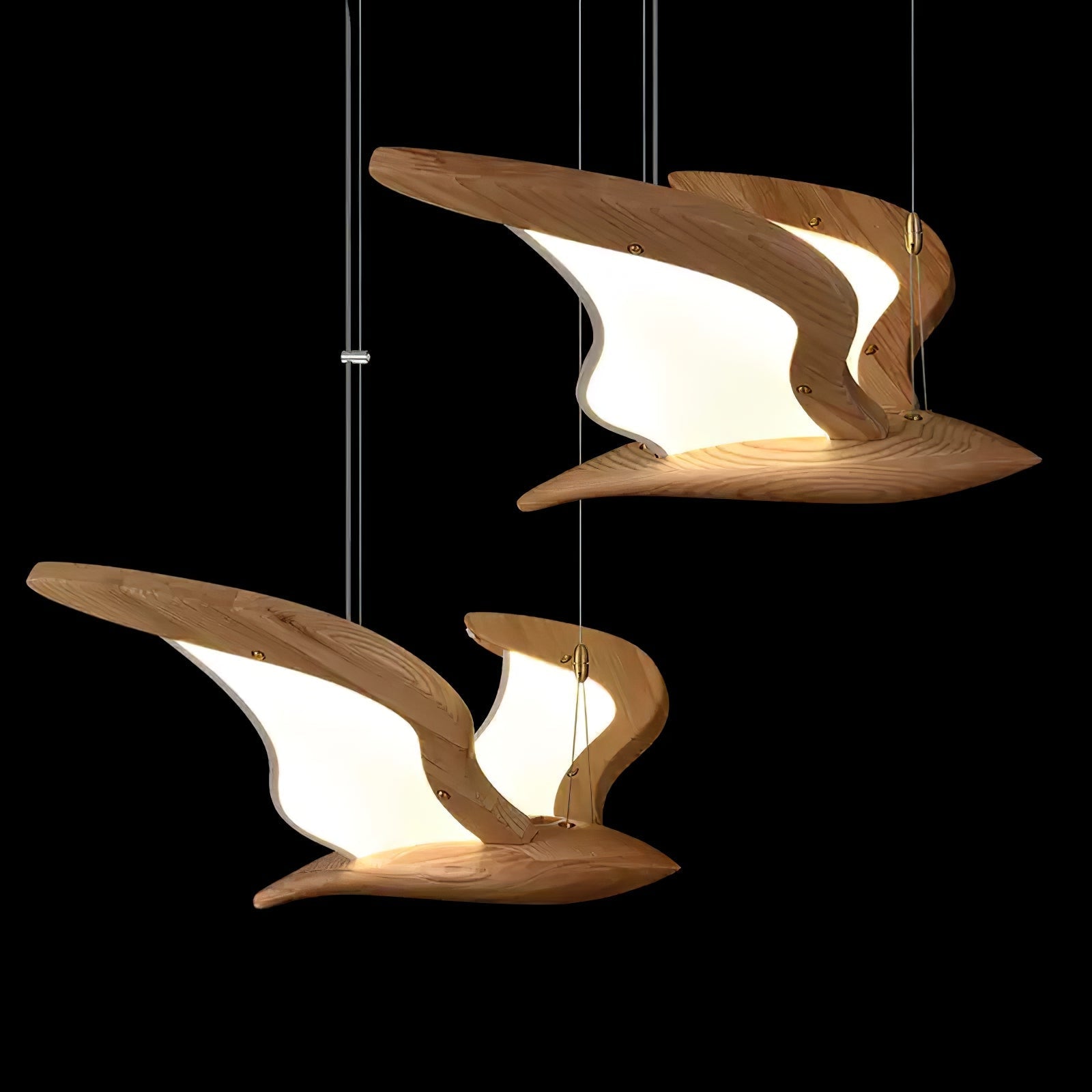 Lyvynia Organic Wood Pendant Light - Letslighting