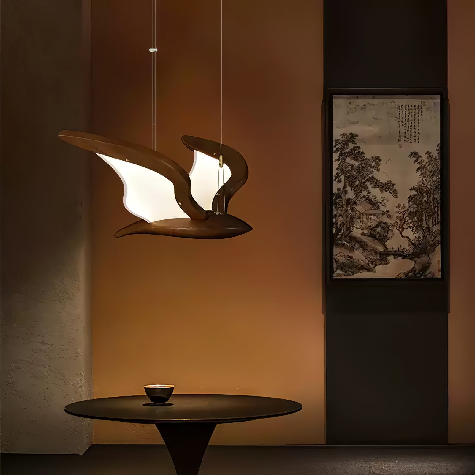 Lyvynia Organic Wood Pendant Light - Letslighting