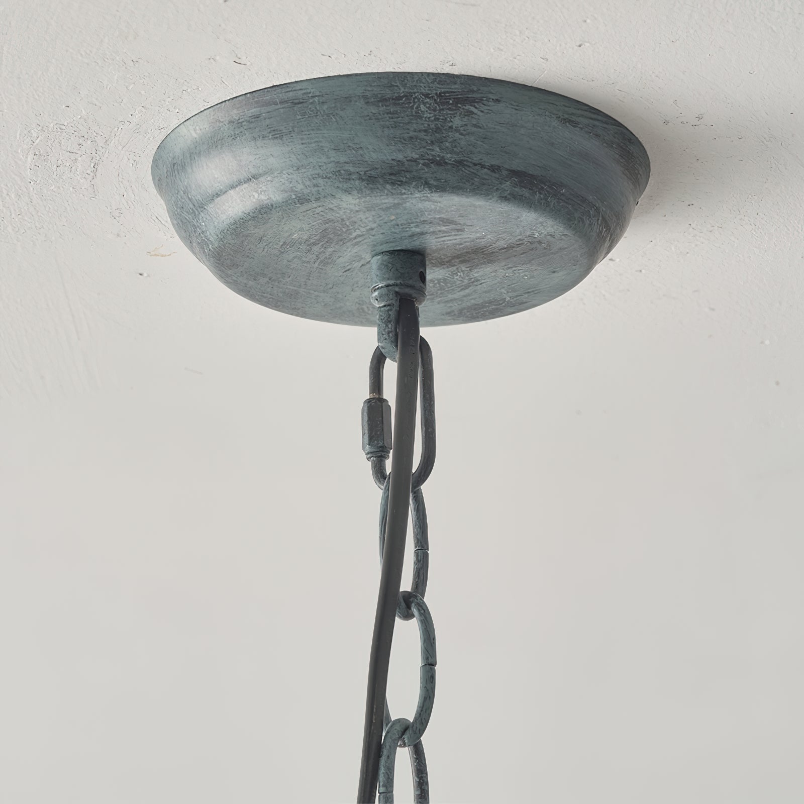 Tinduvyh Vintage Industrial Metal Glass Lantern Pendant Lamp - Letslighting