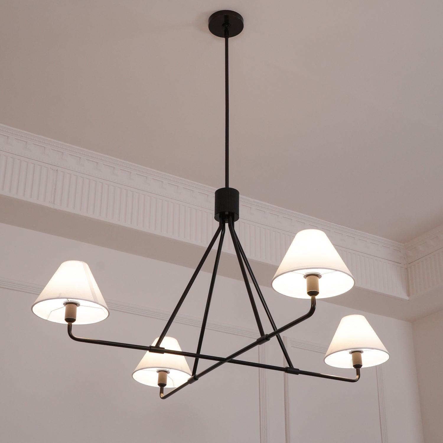 Ornuvyh Vintage Industrial Fabric Chandelier - Letslighting