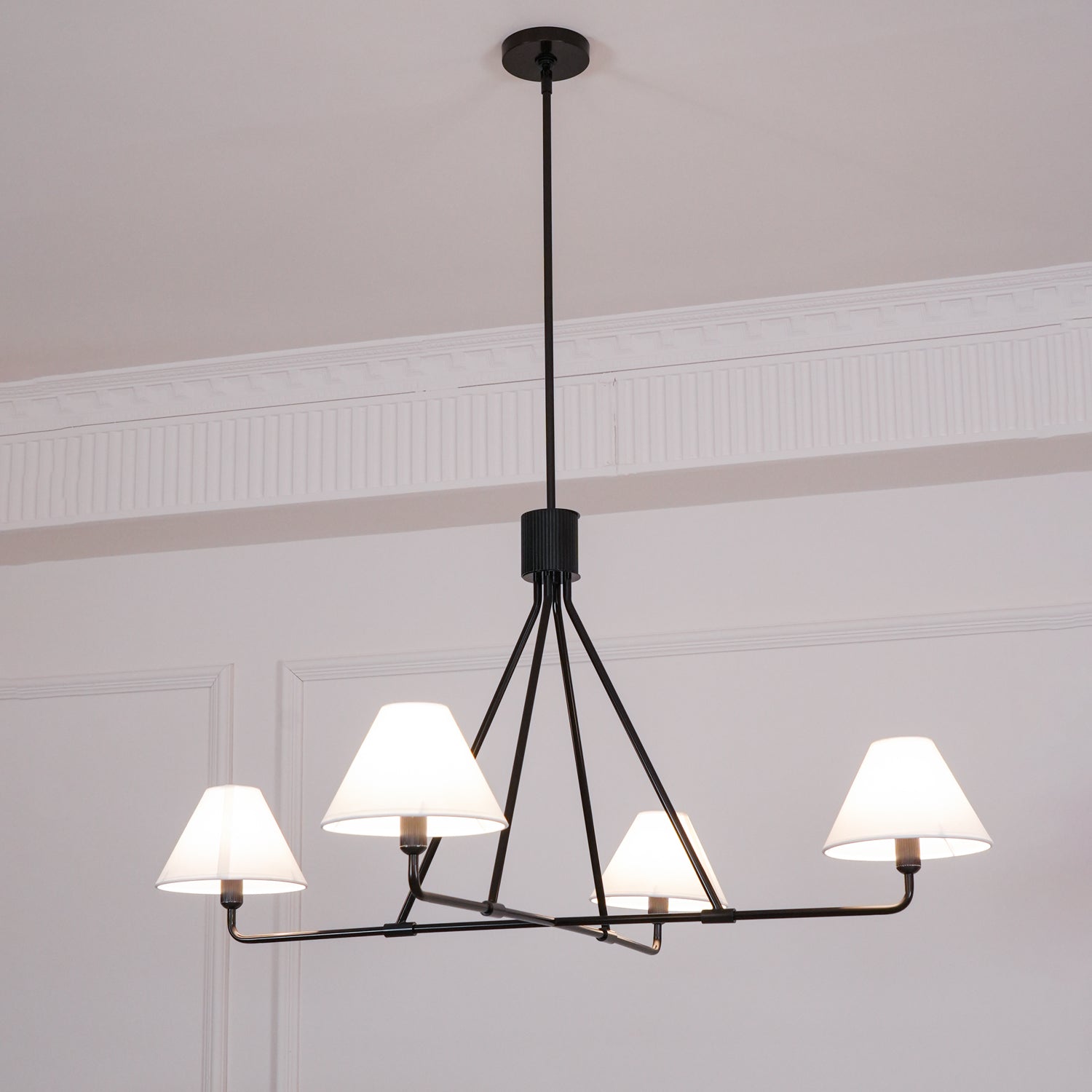 Ornuvyh Vintage Industrial Fabric Chandelier - Letslighting