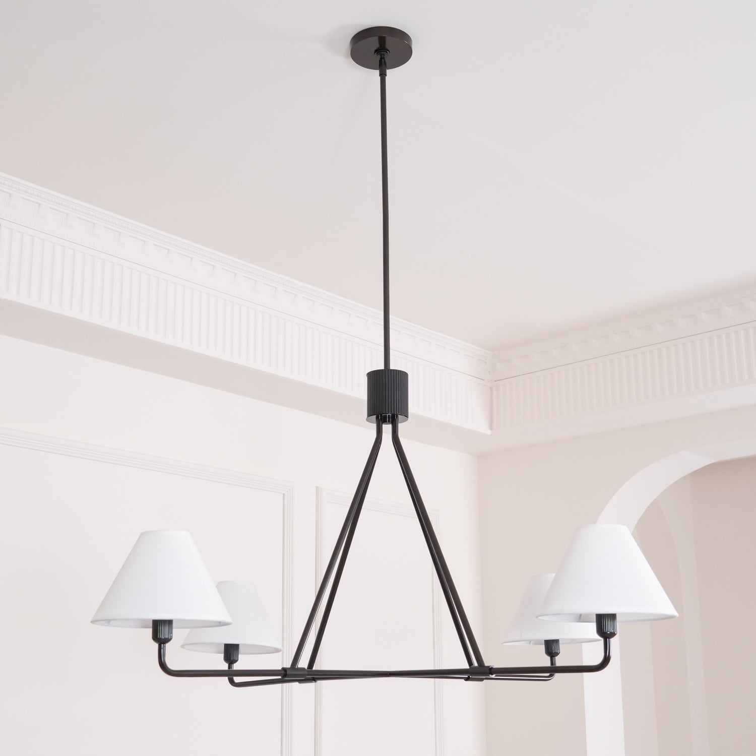 Aurora Chandelier Cone Shade Minimalist - Letslighting