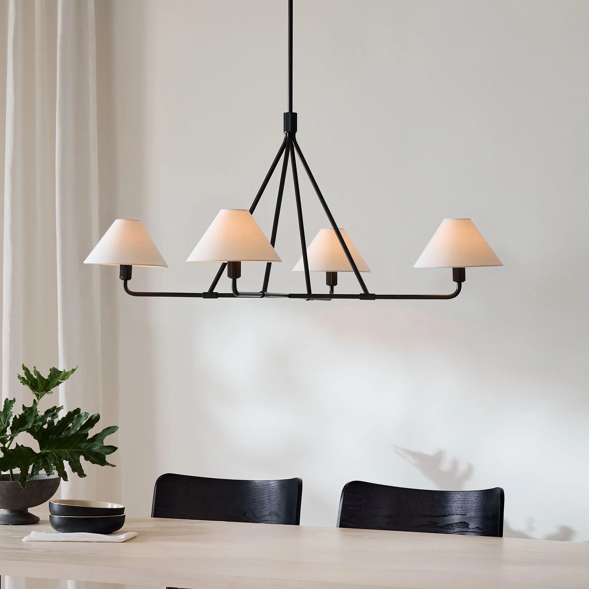 Aurora Chandelier Cone Shade Minimalist - Letslighting