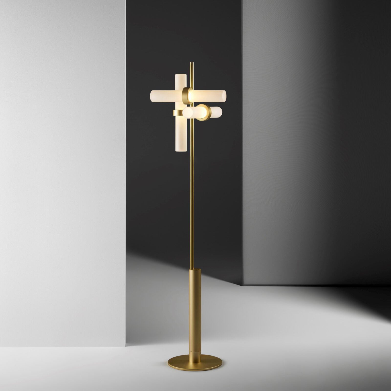 Duoen Black Acrylic Floor Lamp - Letslighting