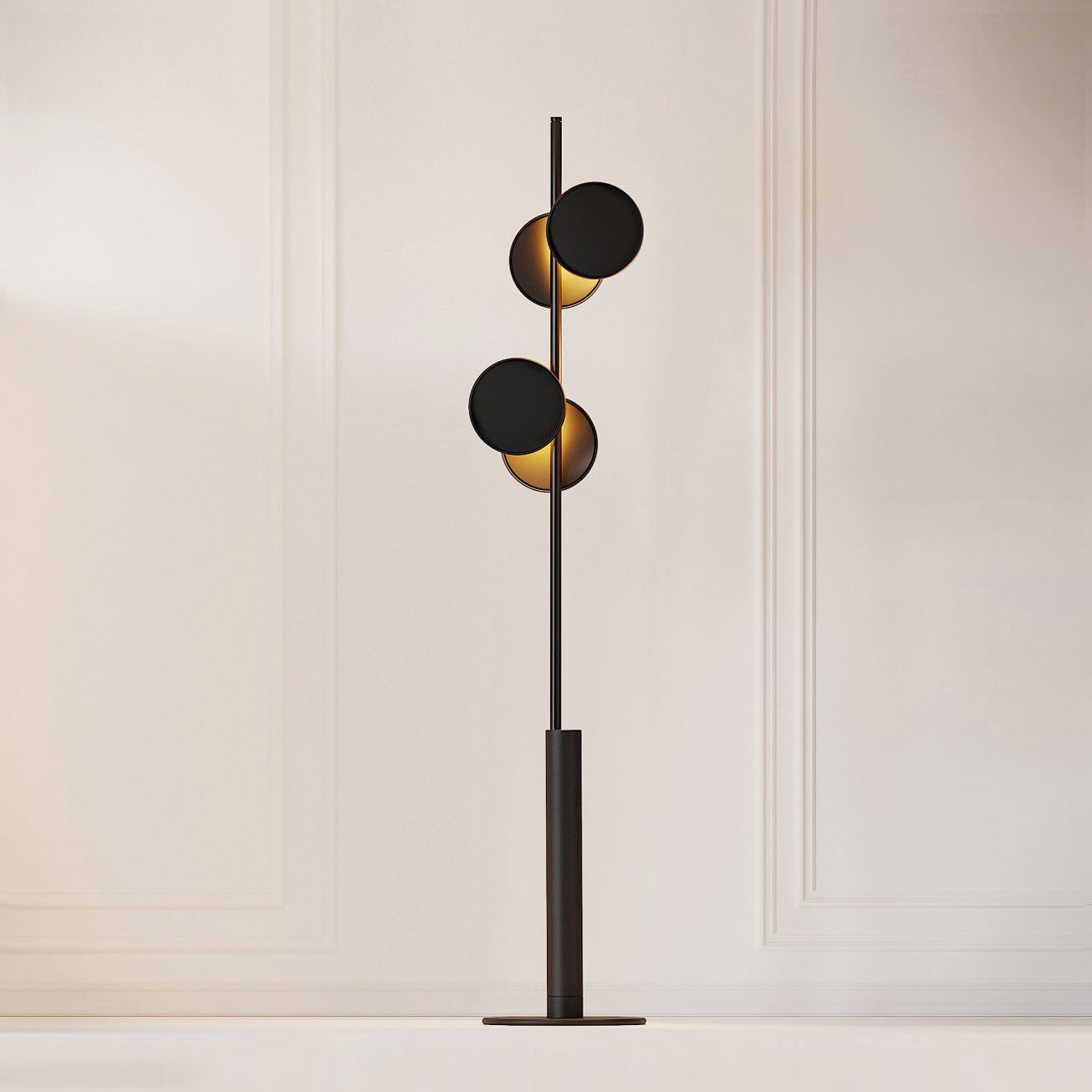 Duoen Black Acrylic Floor Lamp - Letslighting