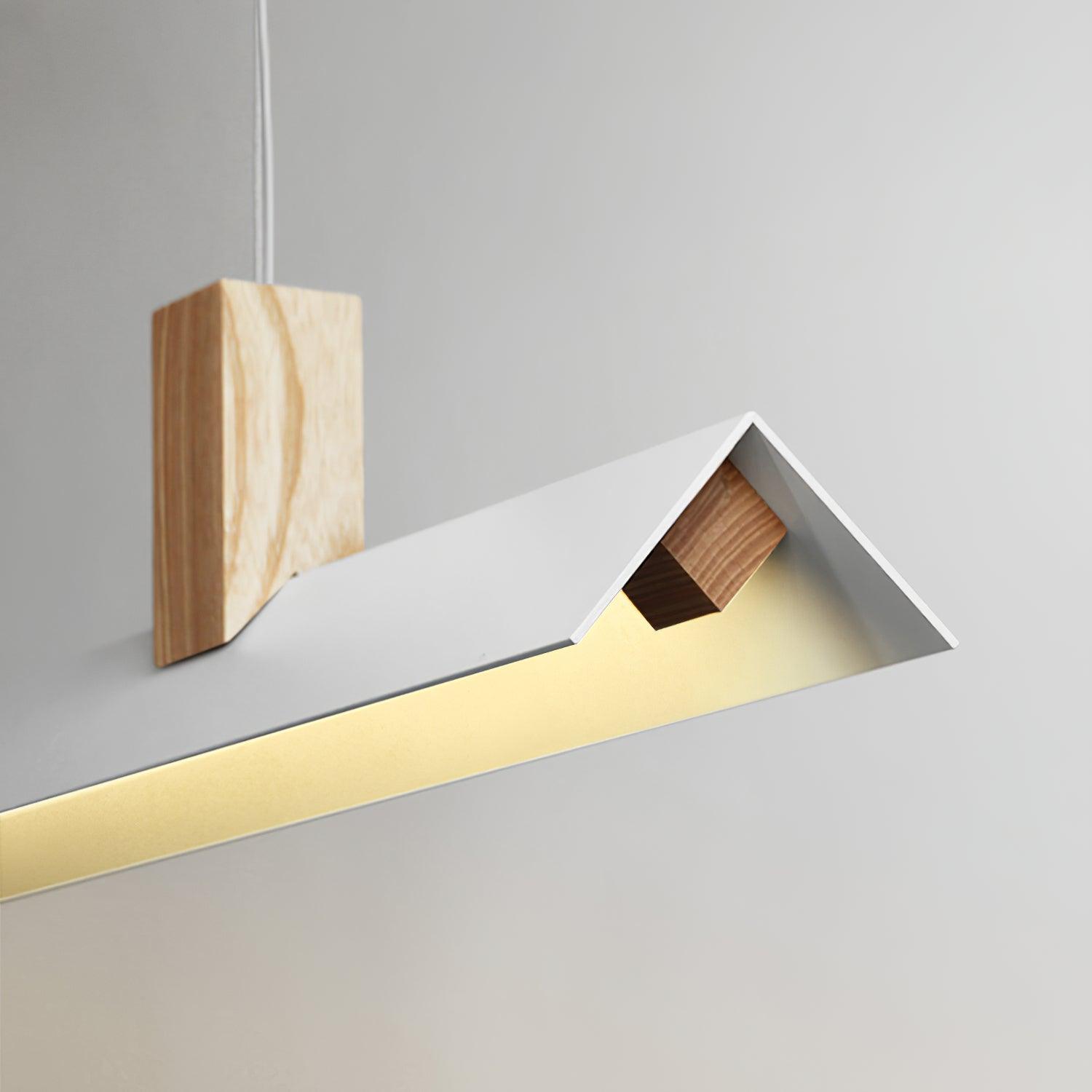 Linea Minimalist Wooden Pendant Light - Letslighting