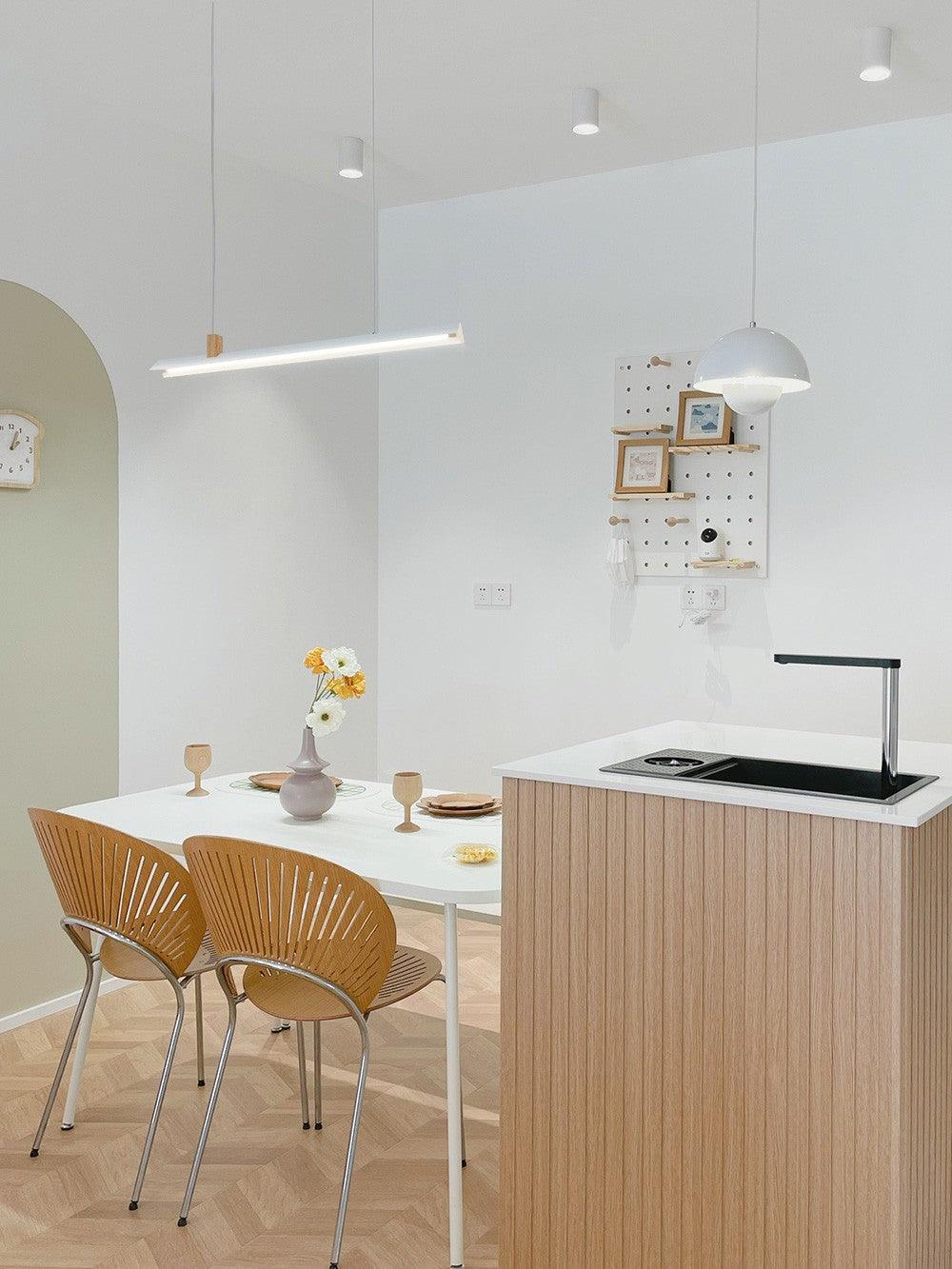 Linea Minimalist Wooden Pendant Light - Letslighting
