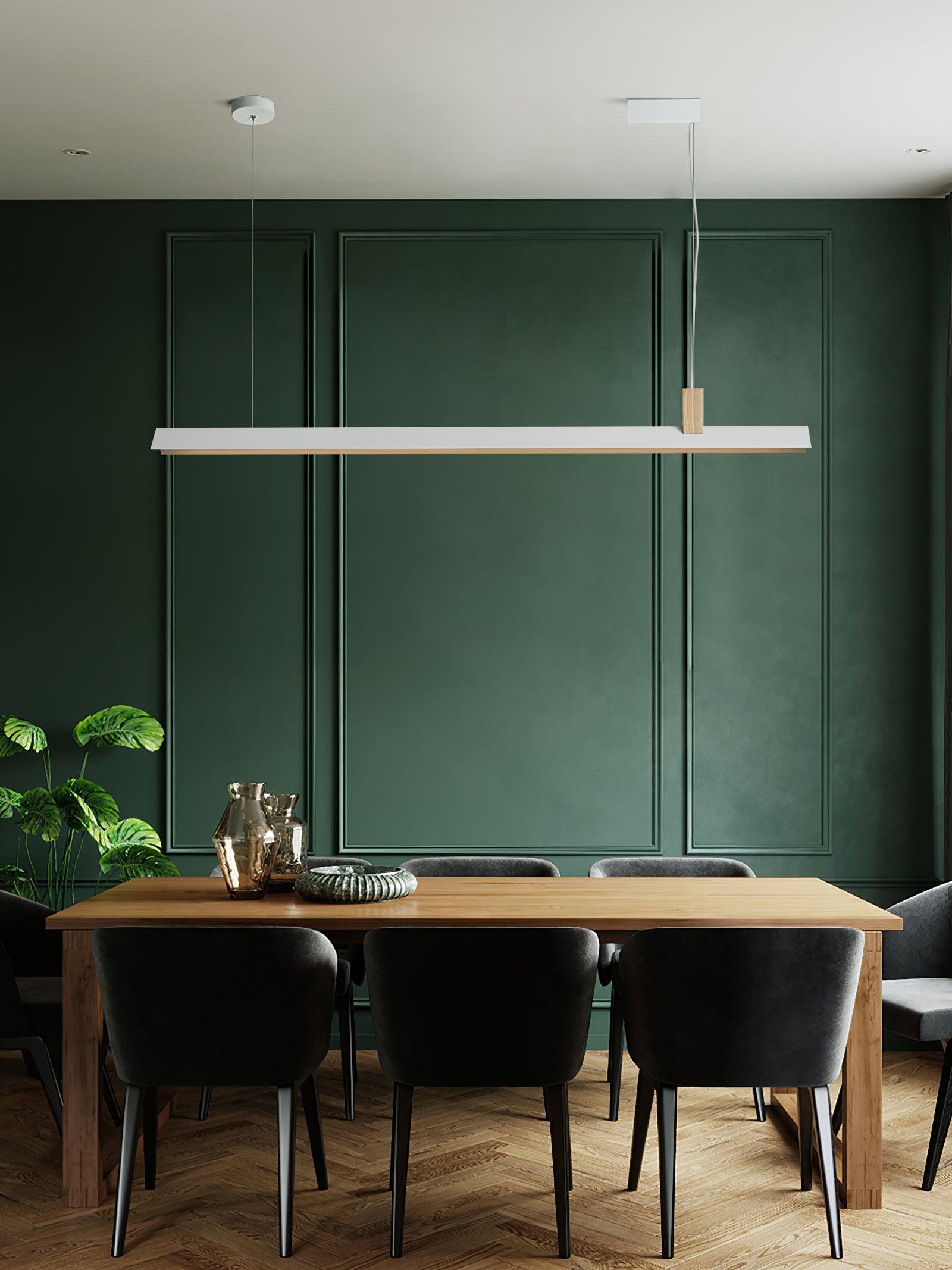Linea Minimalist Wooden Pendant Light - Letslighting