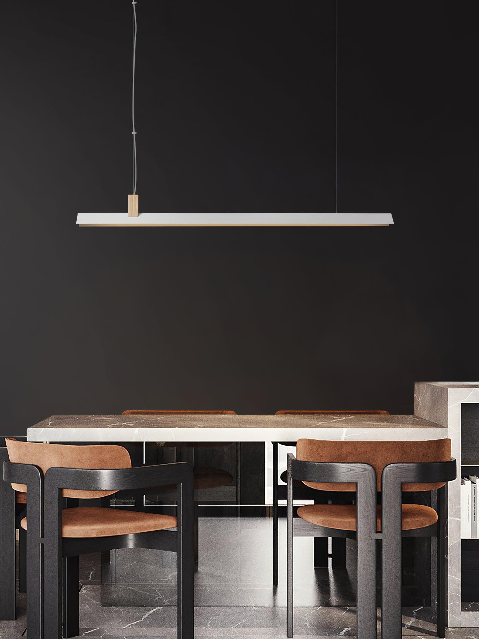Linea Minimalist Wooden Pendant Light - Letslighting