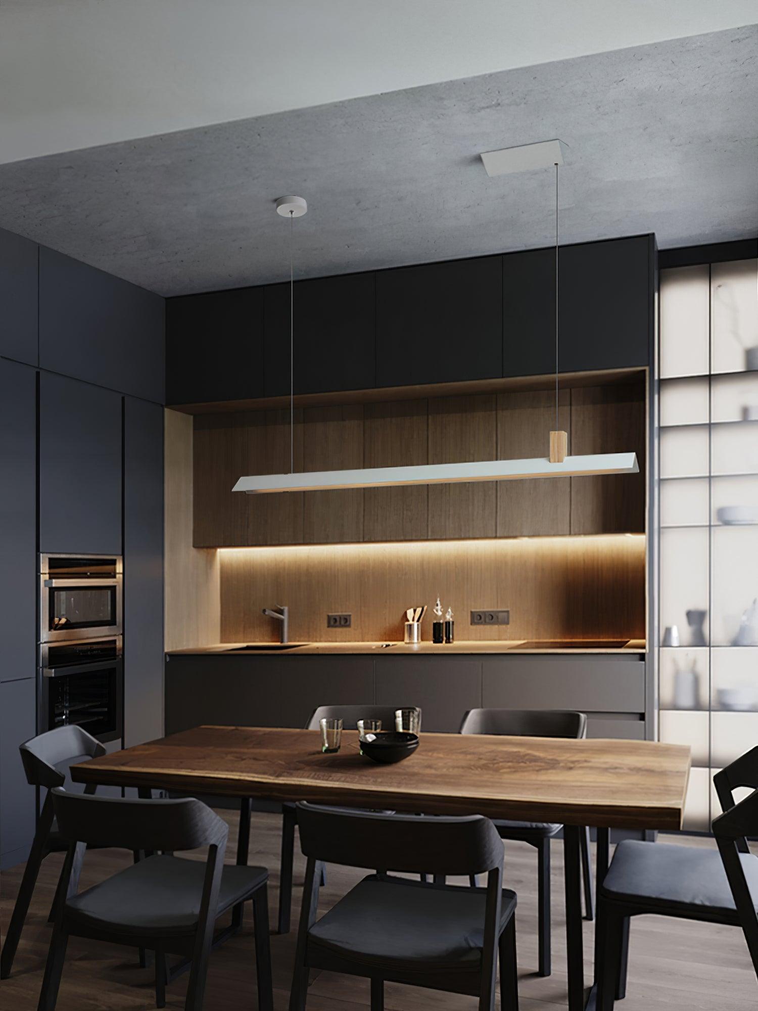 Linea Minimalist Wooden Pendant Light - Letslighting