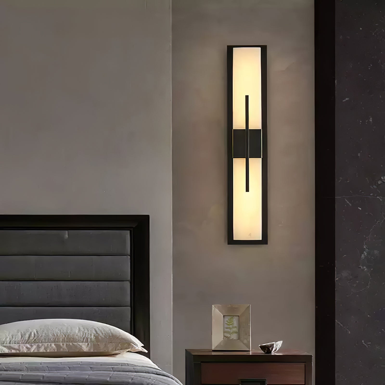 Lylirel Rectangular Alabaster Wall Light
