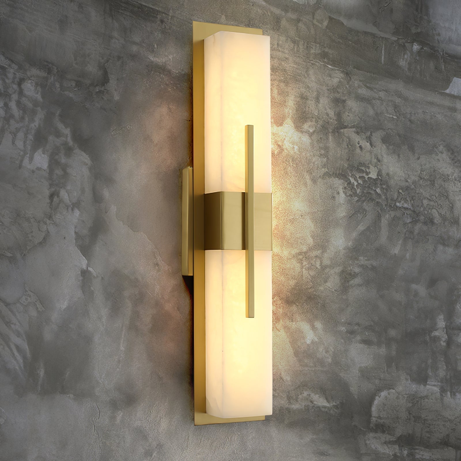 Lylirel Rectangular Alabaster Wall Light