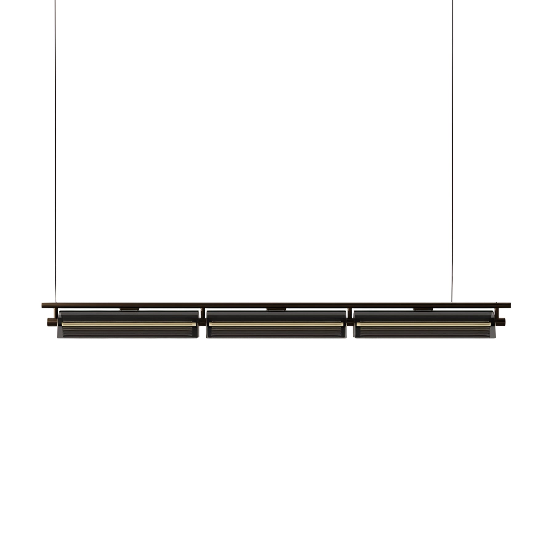 Lustra Chandelier Smoky Glass Modern - Letslighting