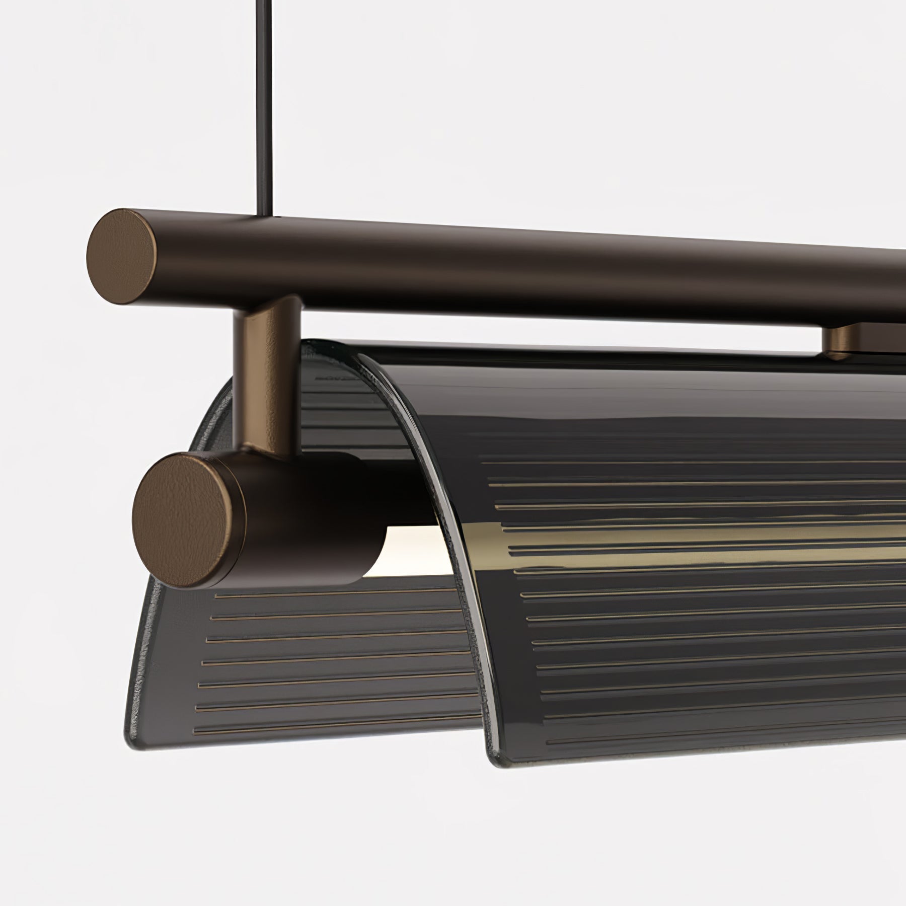 Lustra Chandelier Smoky Glass Modern - Letslighting