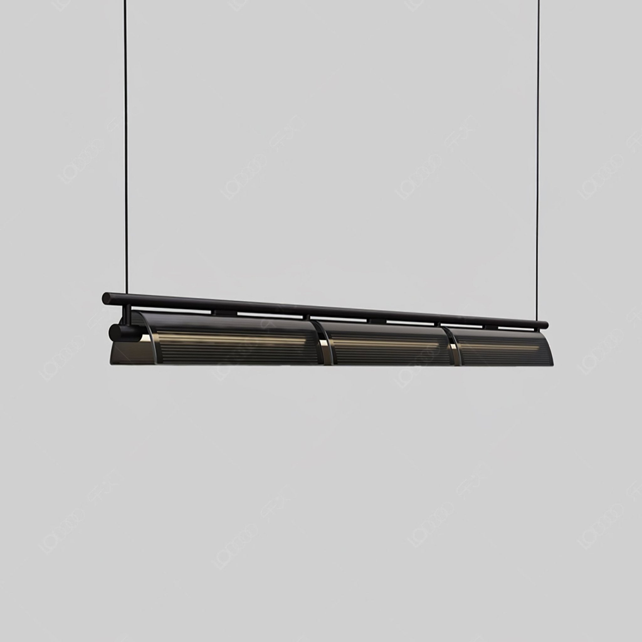 Lustra Chandelier Smoky Glass Modern - Letslighting