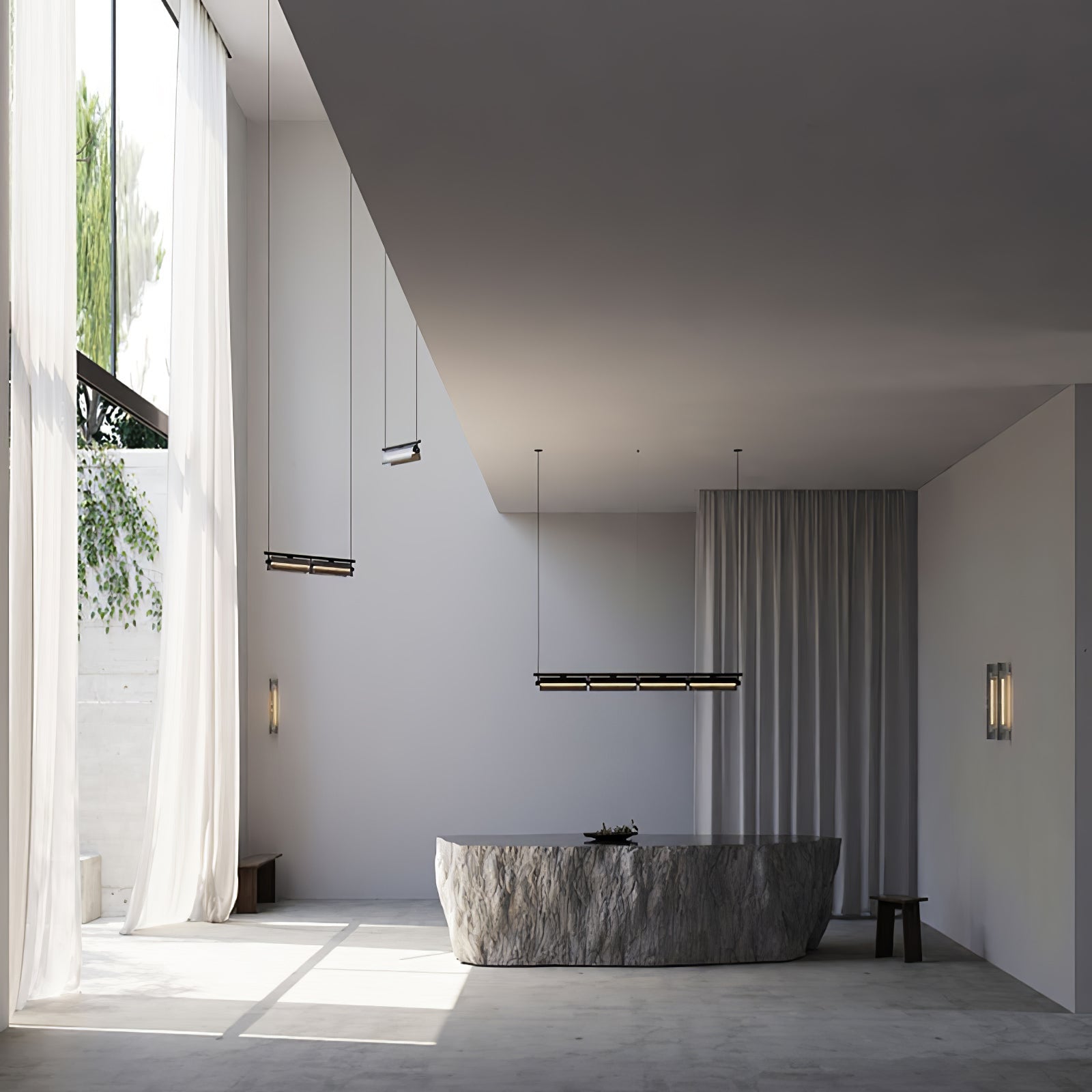 Lustra Chandelier Smoky Glass Modern - Letslighting