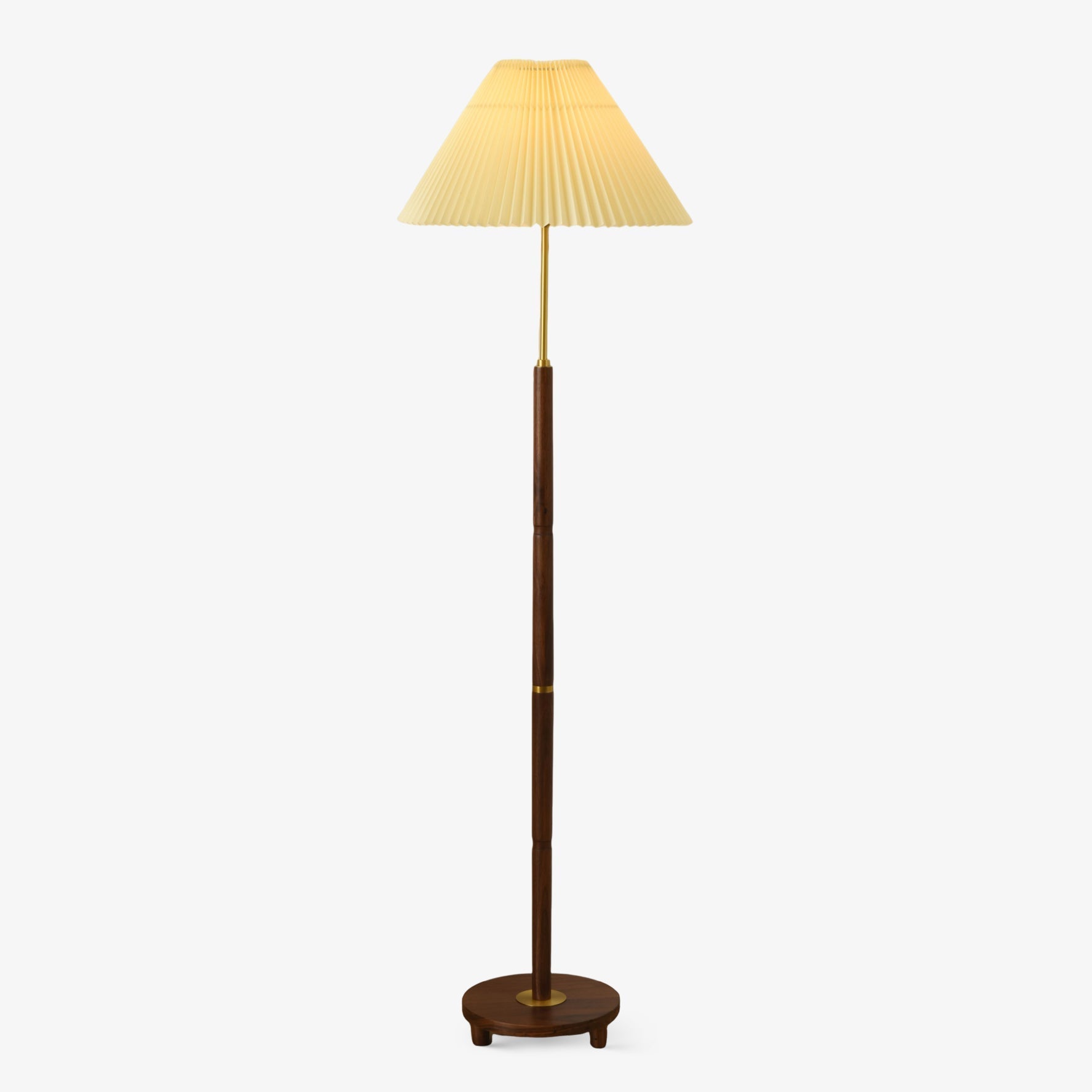 Haven Wood & Fabric Vintage Floor Lamp - Letslighting