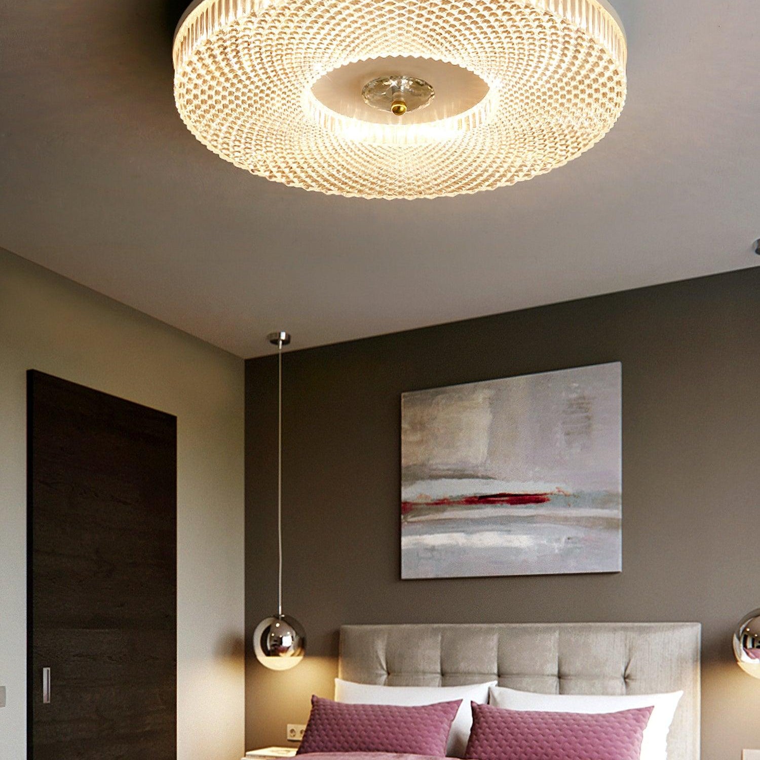 Solara Ceiling Lamp LED Flush Mount Acrylic - Letslighting