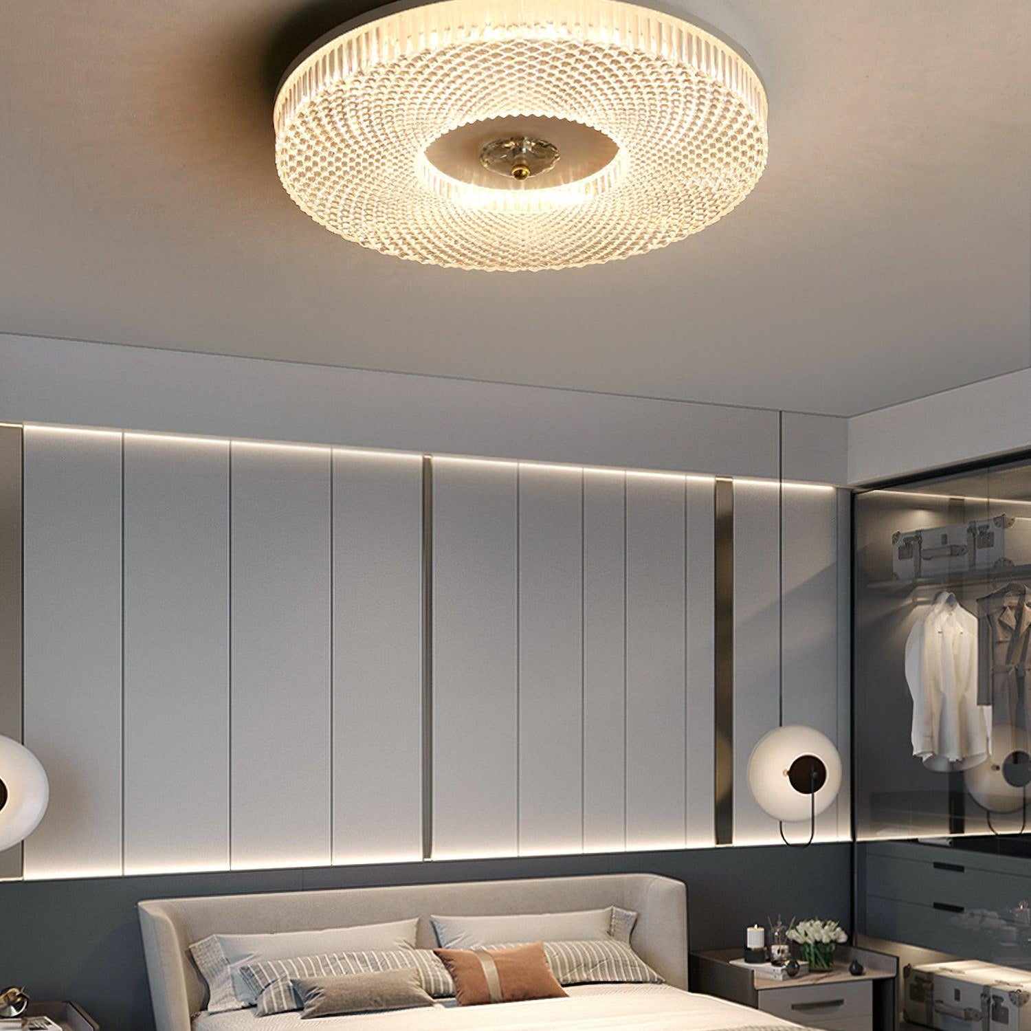 Solara Ceiling Lamp LED Flush Mount Acrylic - Letslighting