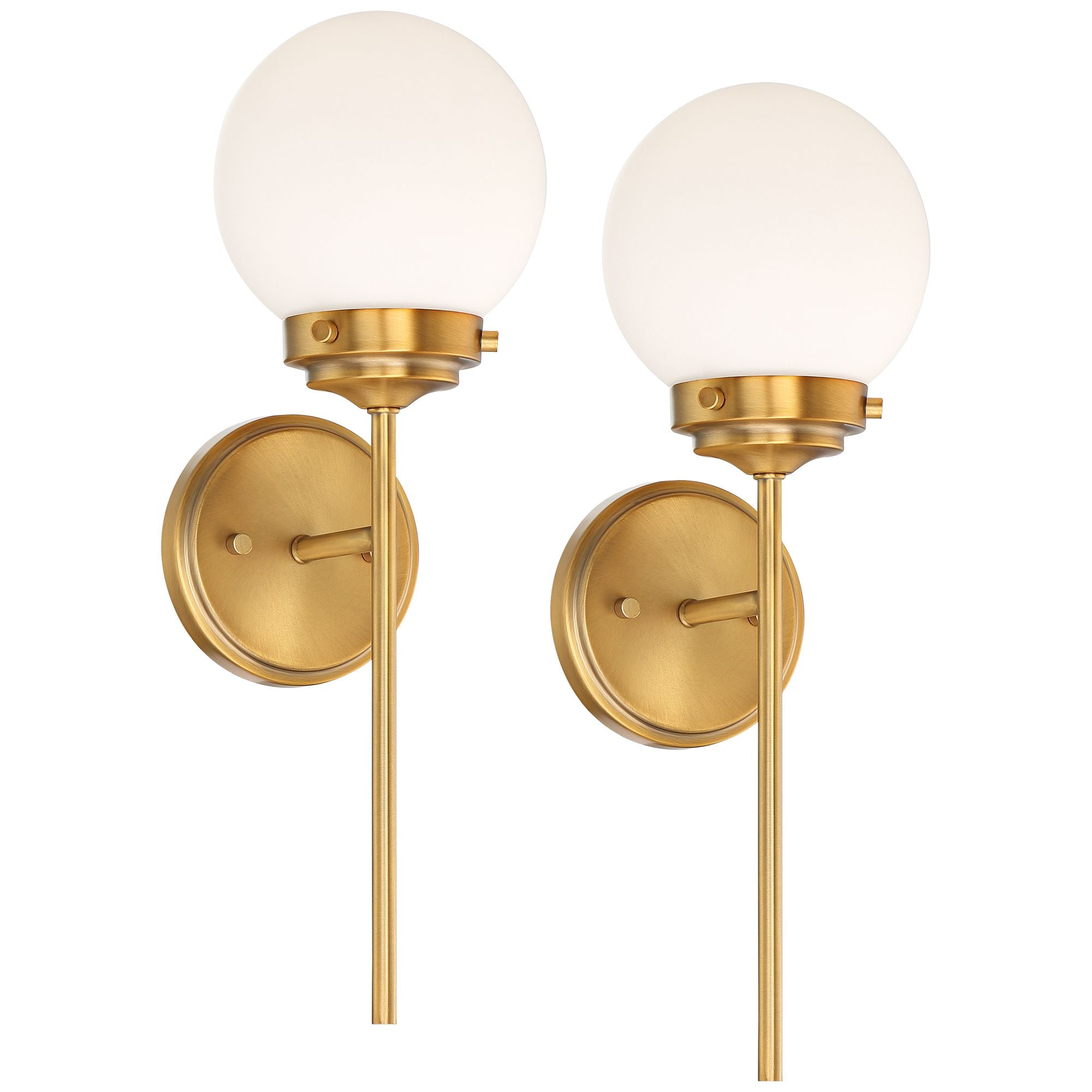 Granville Brass Glass Wall Lamp - Letslighting