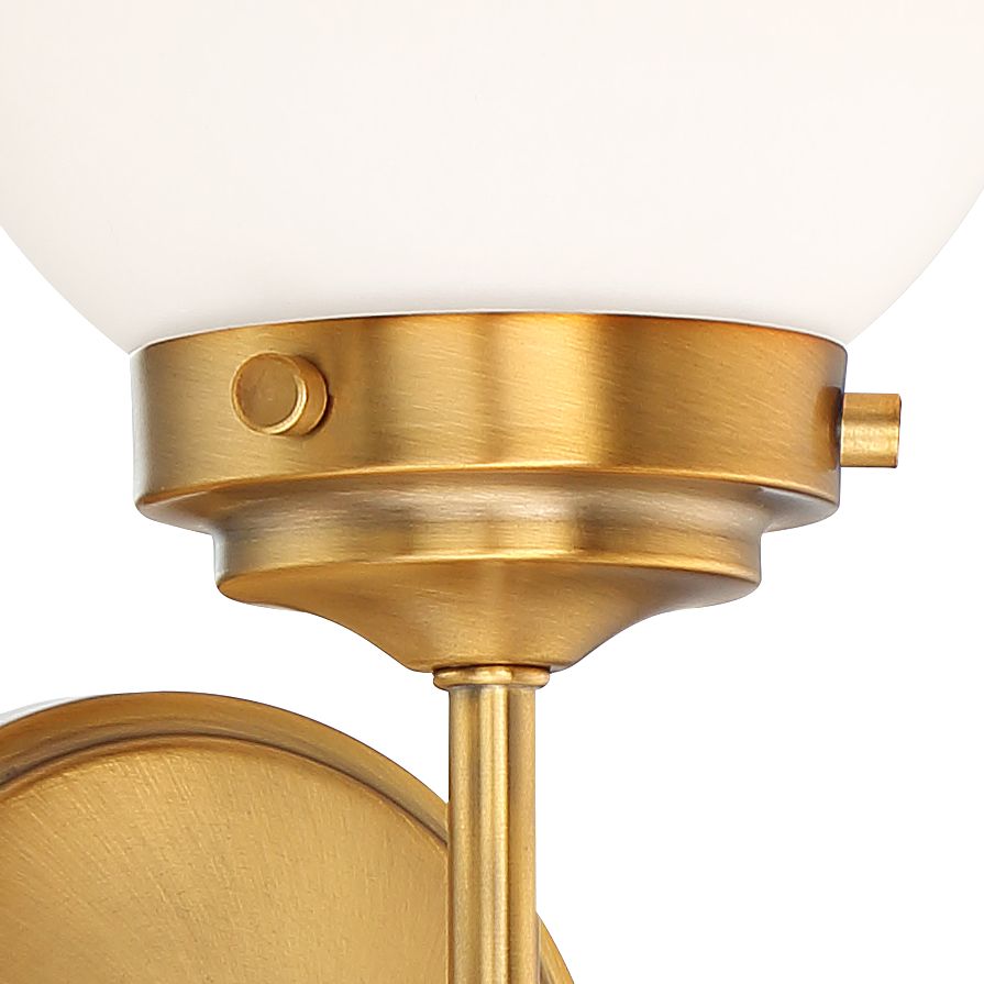 Granville Brass Glass Wall Lamp - Letslighting