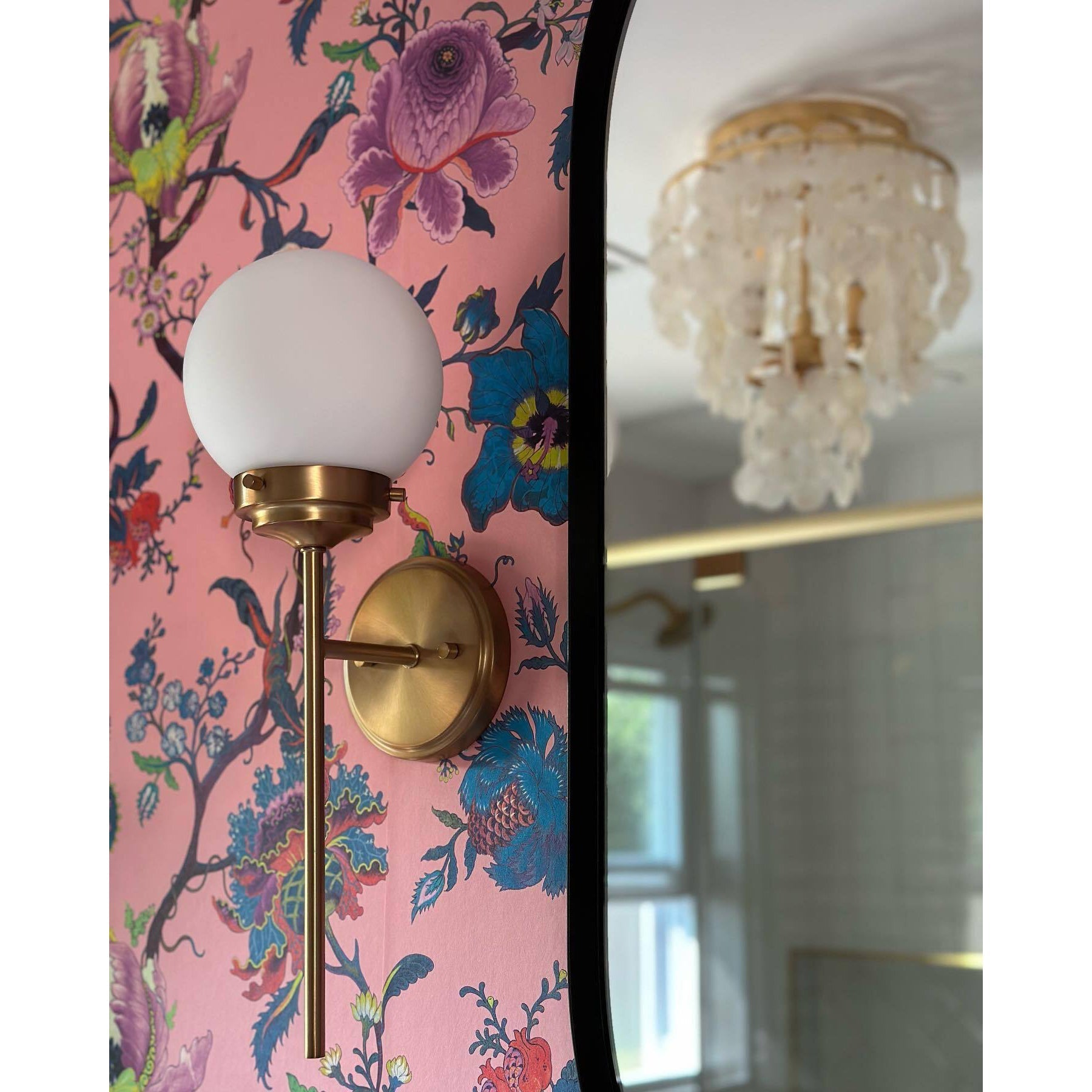 Granville Brass Glass Wall Lamp - Letslighting