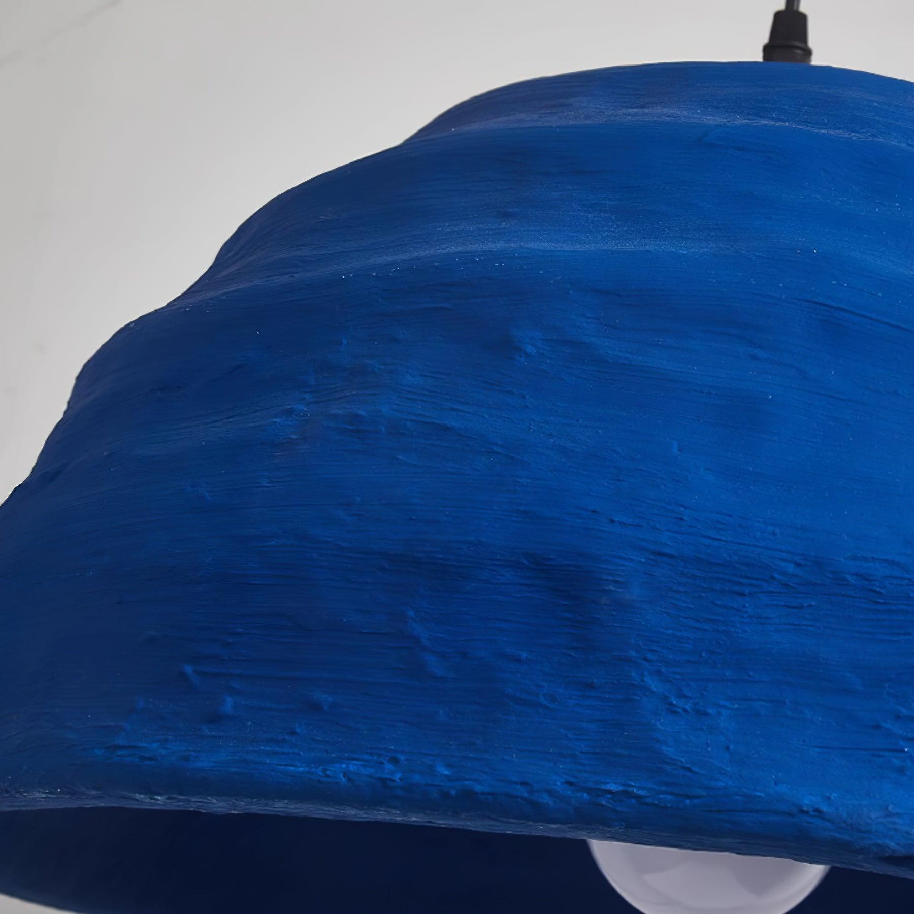 Pendant Lamp Polystyrene Dome Shade Blue Urban Industrial - Letslighting