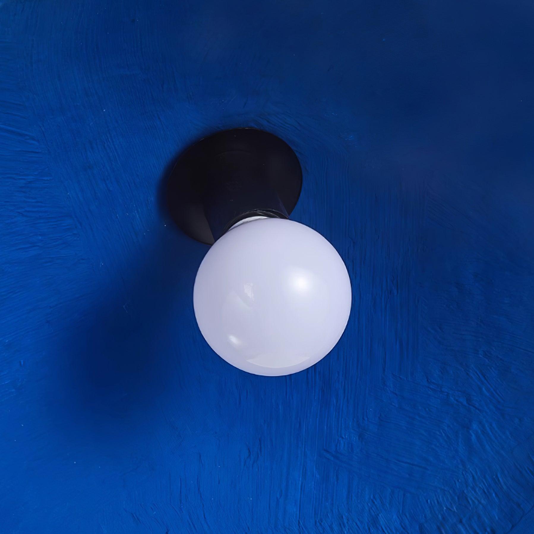 Pendant Lamp Polystyrene Dome Shade Blue Urban Industrial - Letslighting