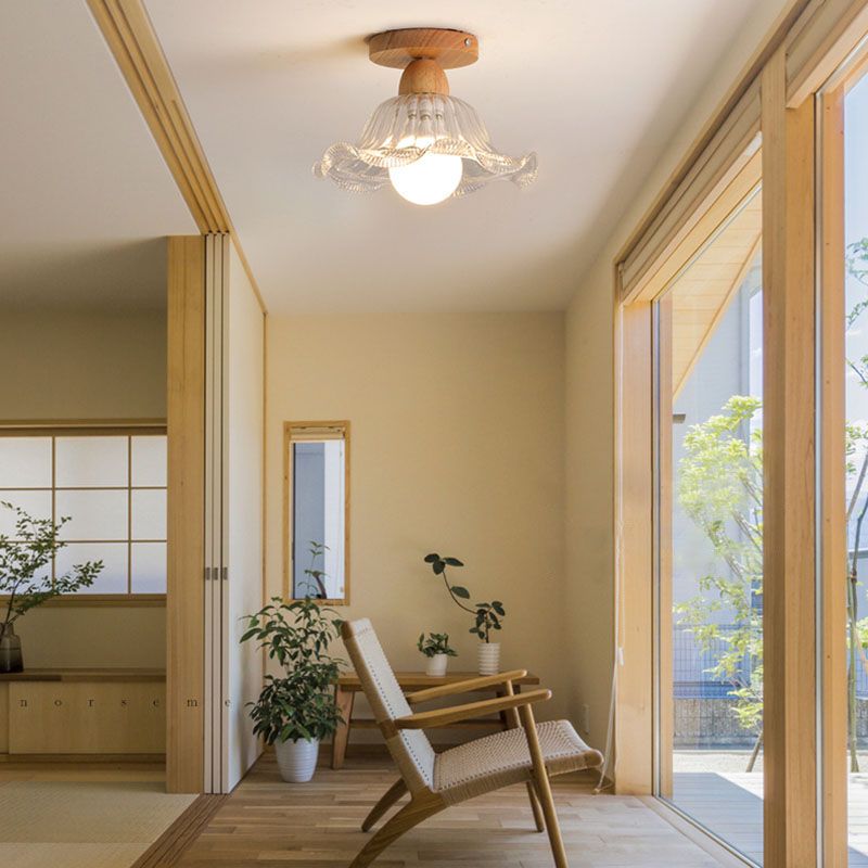 Arisha Nordic Minimalist Semi-Flush Mount Ceiling Light