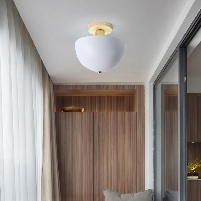 Muto Modern LED Ceiling Light Fixtures Wood/Metal Living Room